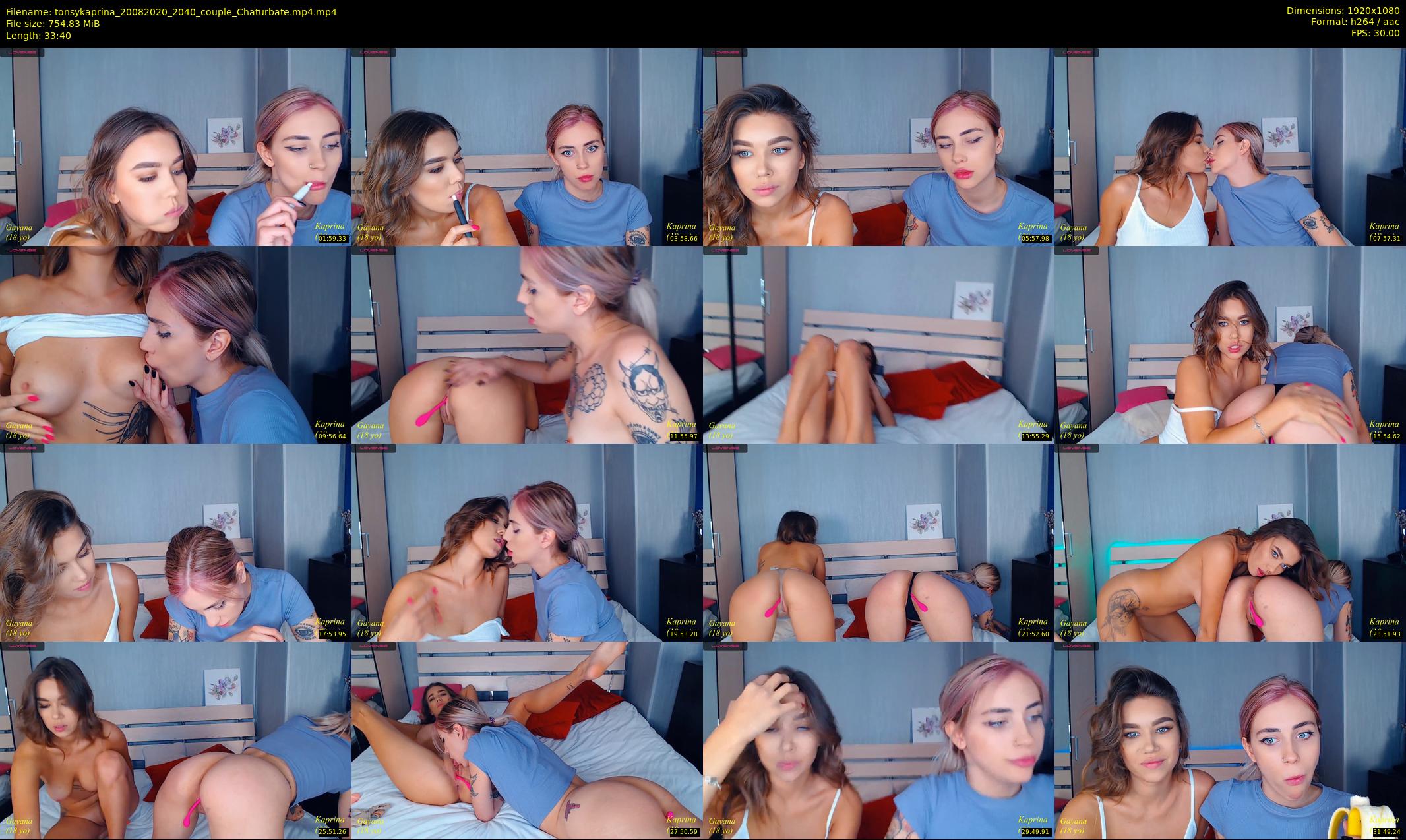 tonsykaprina — 34 minute Chaturbate couple cam show recording, 1080p, Aug 20, 2020