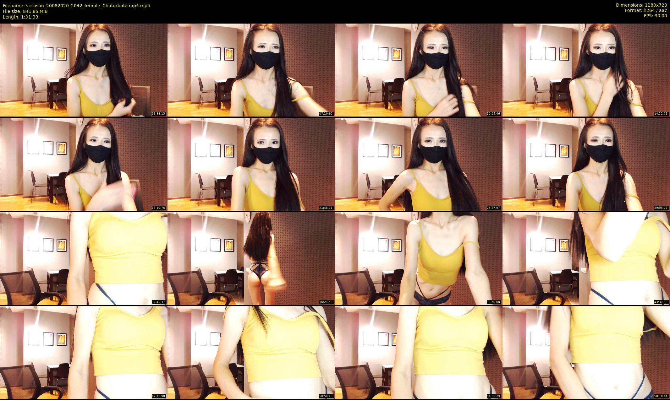 verasun — 62 minute Chaturbate female cam show recording, 720p, Aug 20, 2020