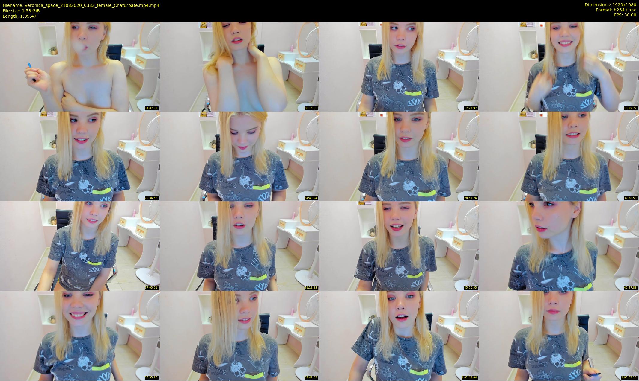 veronica_space — 70 minute Chaturbate female cam show recording, 1080p, Aug 21, 2020
