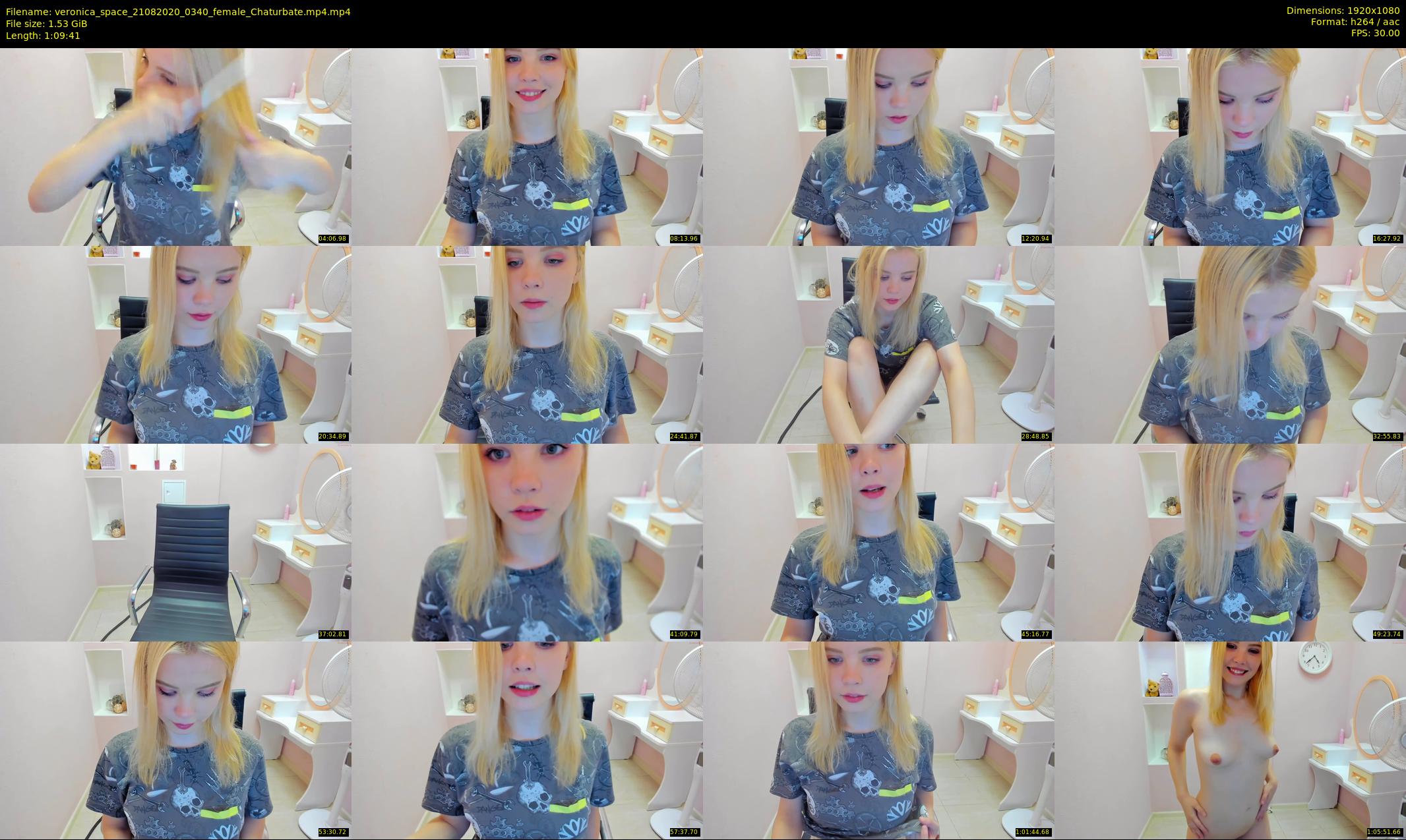 veronica_space — 70 minute Chaturbate female cam show recording, 1080p, Aug 21, 2020