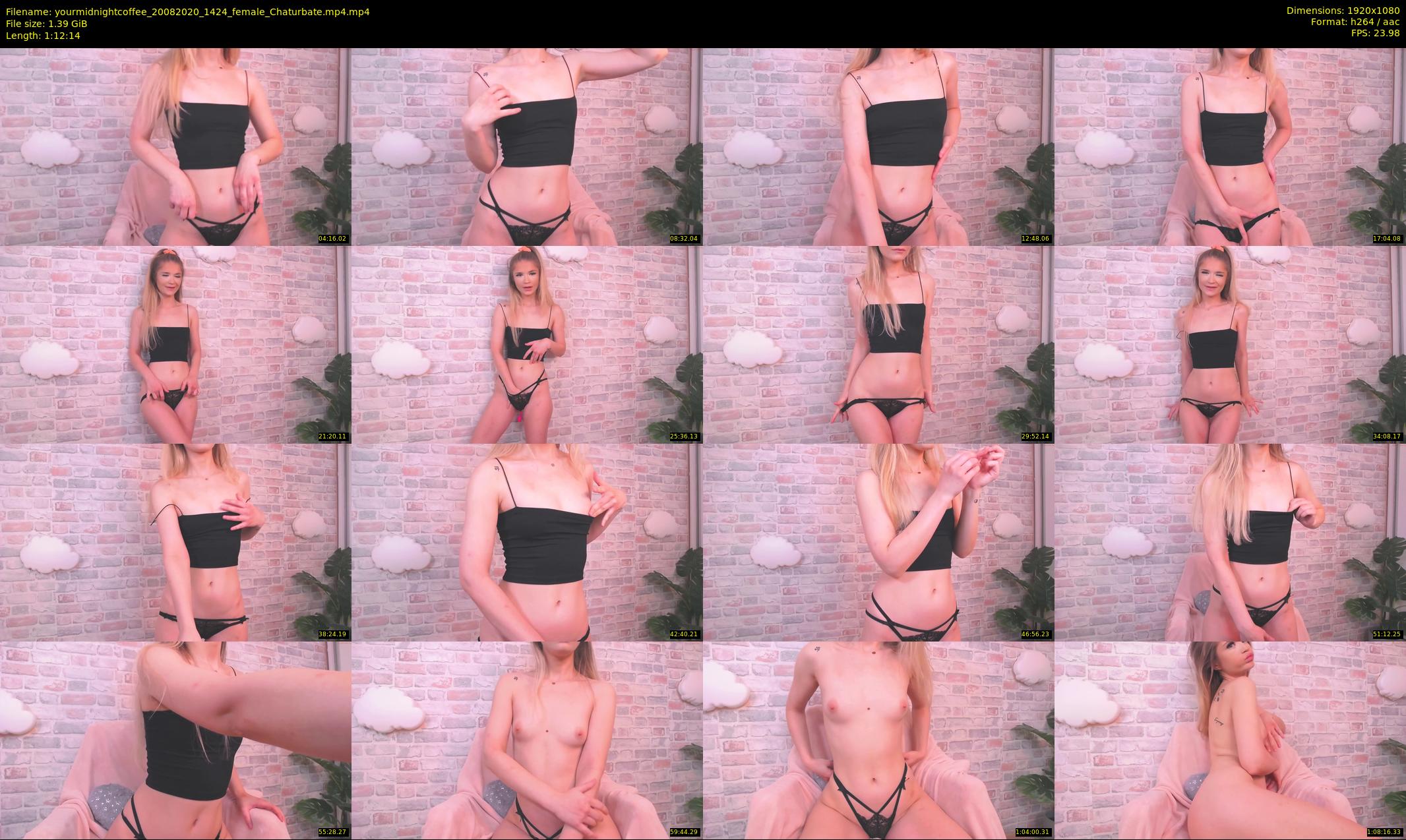 yourmidnightcoffee — 73 minute Chaturbate female cam show recording, 1080p, Aug 20, 2020