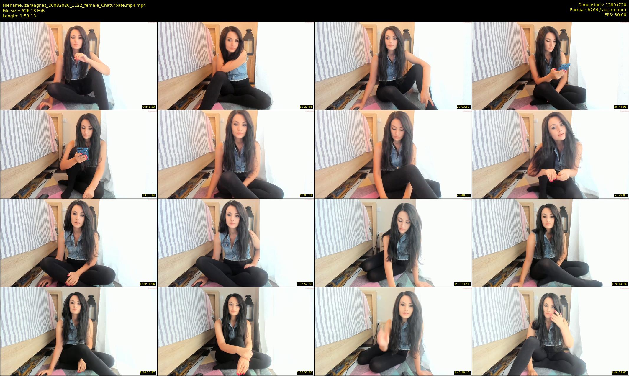 zaraagnes — 114 minute Chaturbate female cam show recording, 720p, Aug 20, 2020