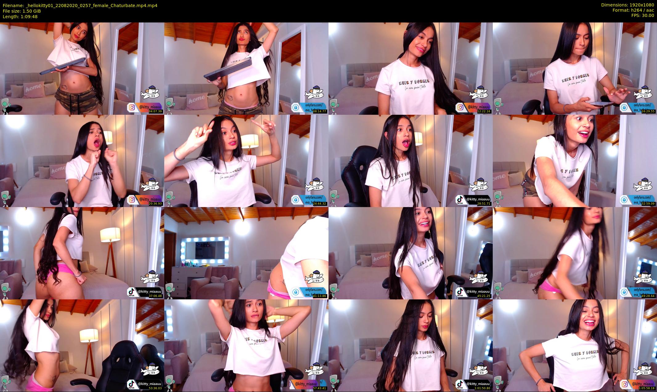 _hellokitty01 — 70 minute Chaturbate female cam show recording, 1080p, Aug 22, 2020