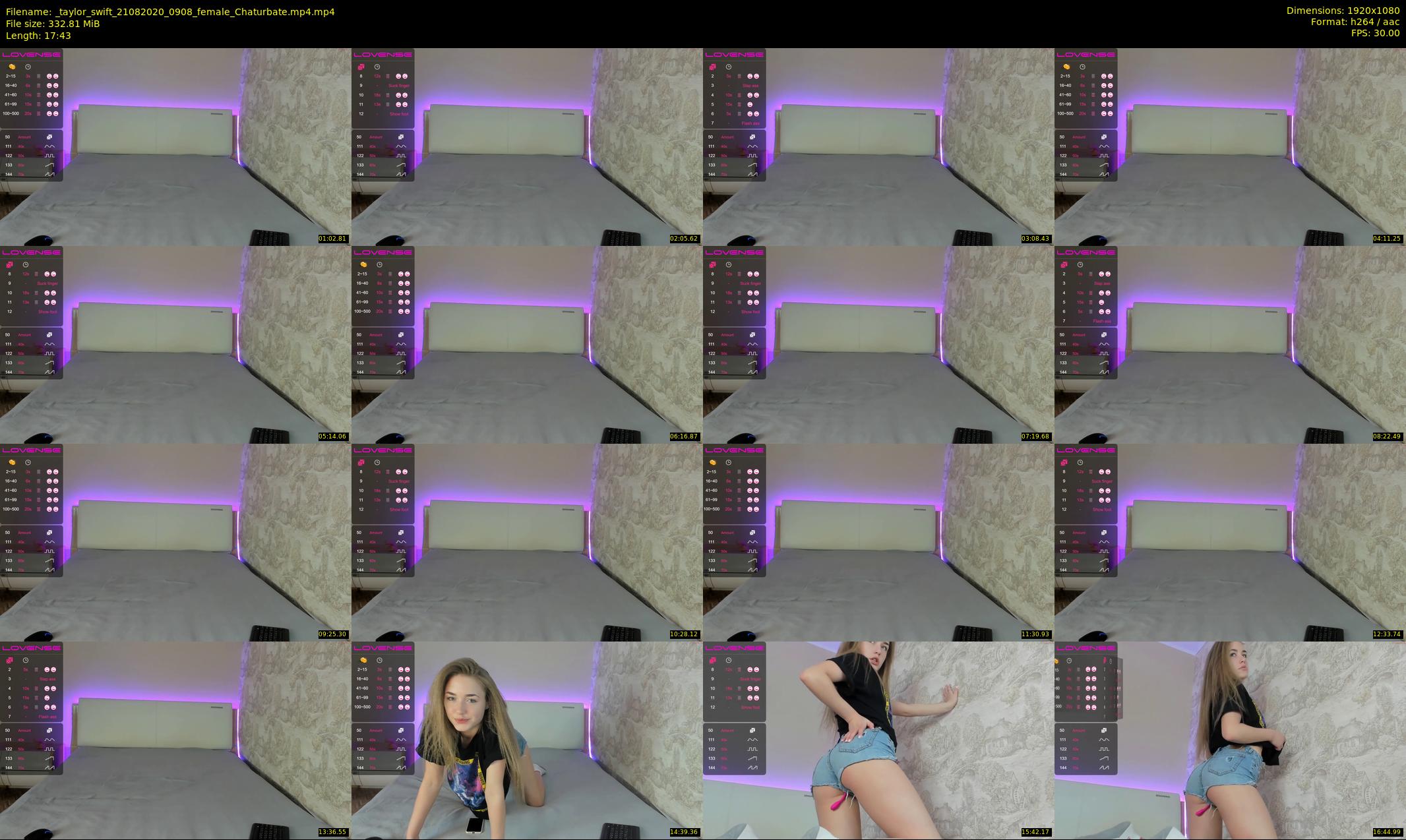 _taylor_swift — 18 minute Chaturbate female cam show recording, 1080p, Aug 21, 2020