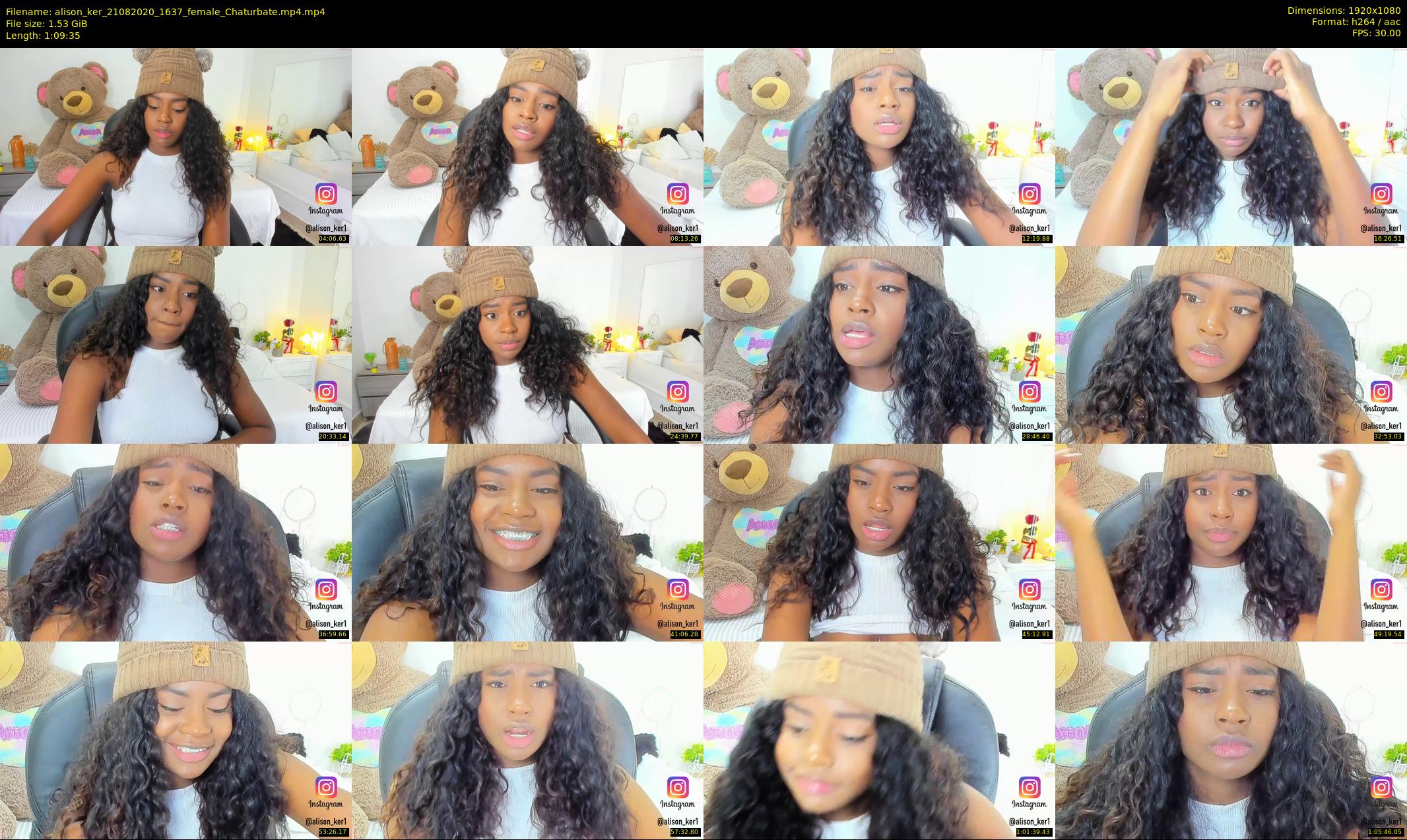 alison_ker — 70 minute Chaturbate female cam show recording, 1080p, Aug 21, 2020