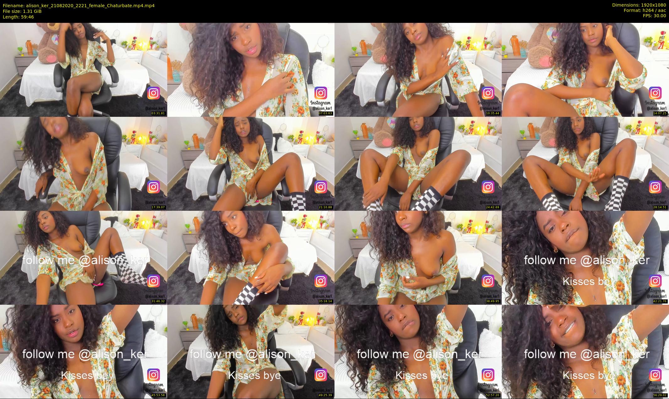 alison_ker — 60 minute Chaturbate female cam show recording, 1080p, Aug 21, 2020