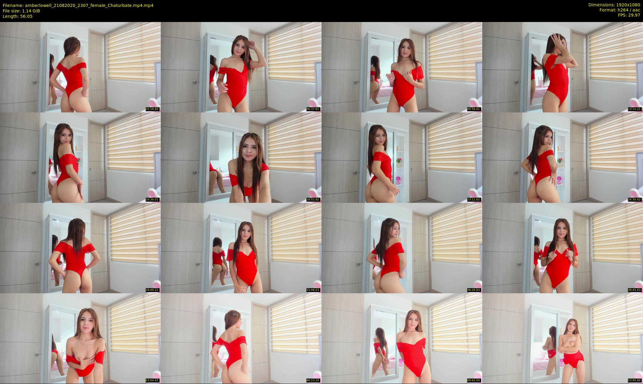 amberlowell — 57 minute Chaturbate female cam show recording, 1080p, Aug 21, 2020