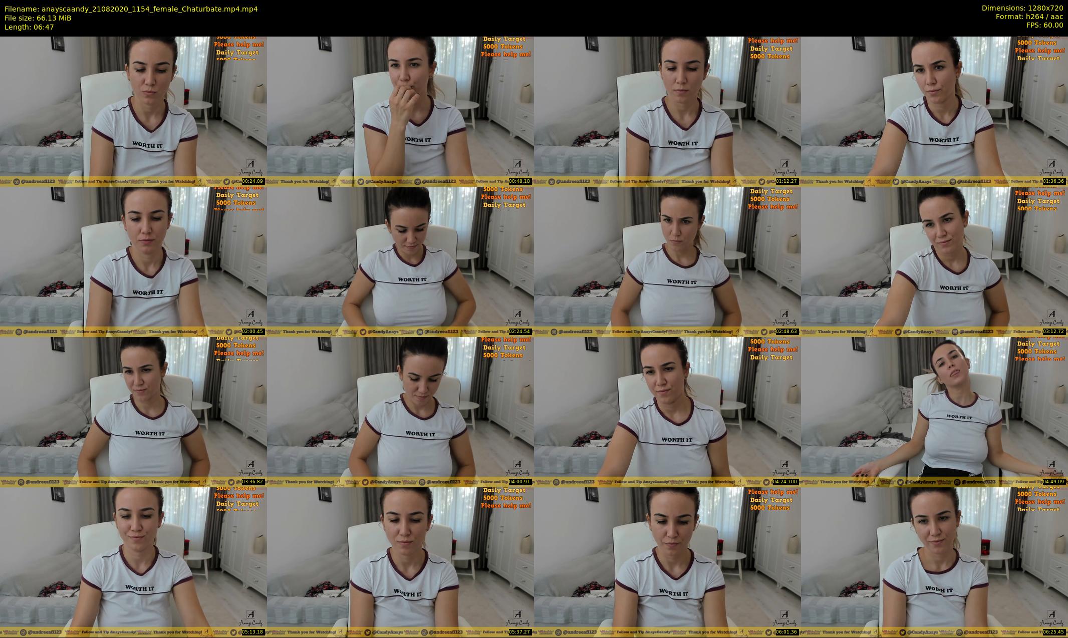 anayscaandy — 7 minute Chaturbate female cam show recording, 720p, Aug 21, 2020