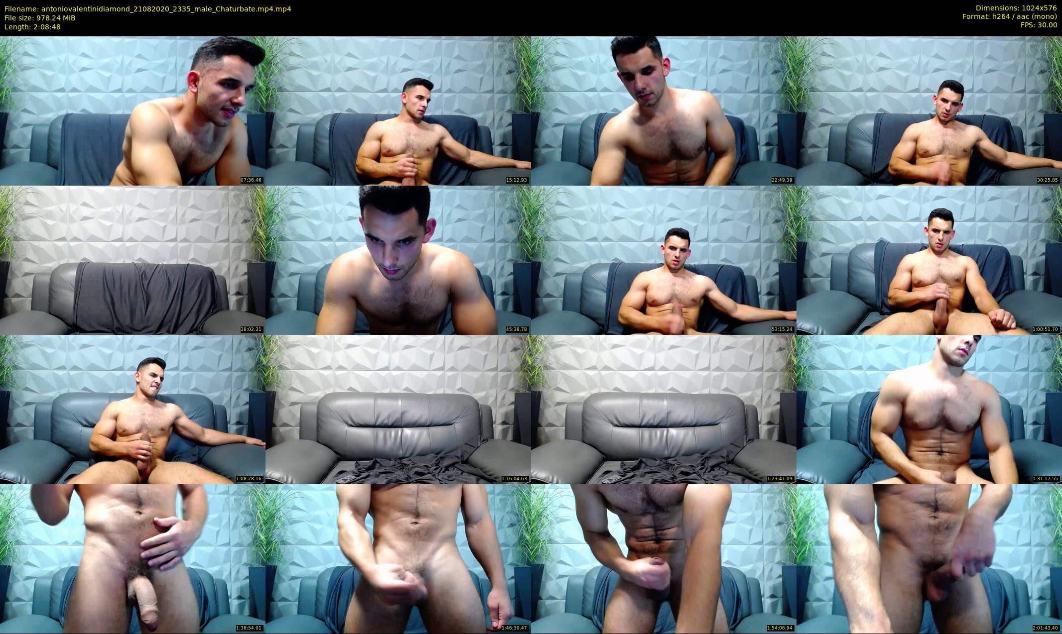 antoniovalentinidiamond — 129 minute Chaturbate male cam show recording, 480p, Aug 21, 2020