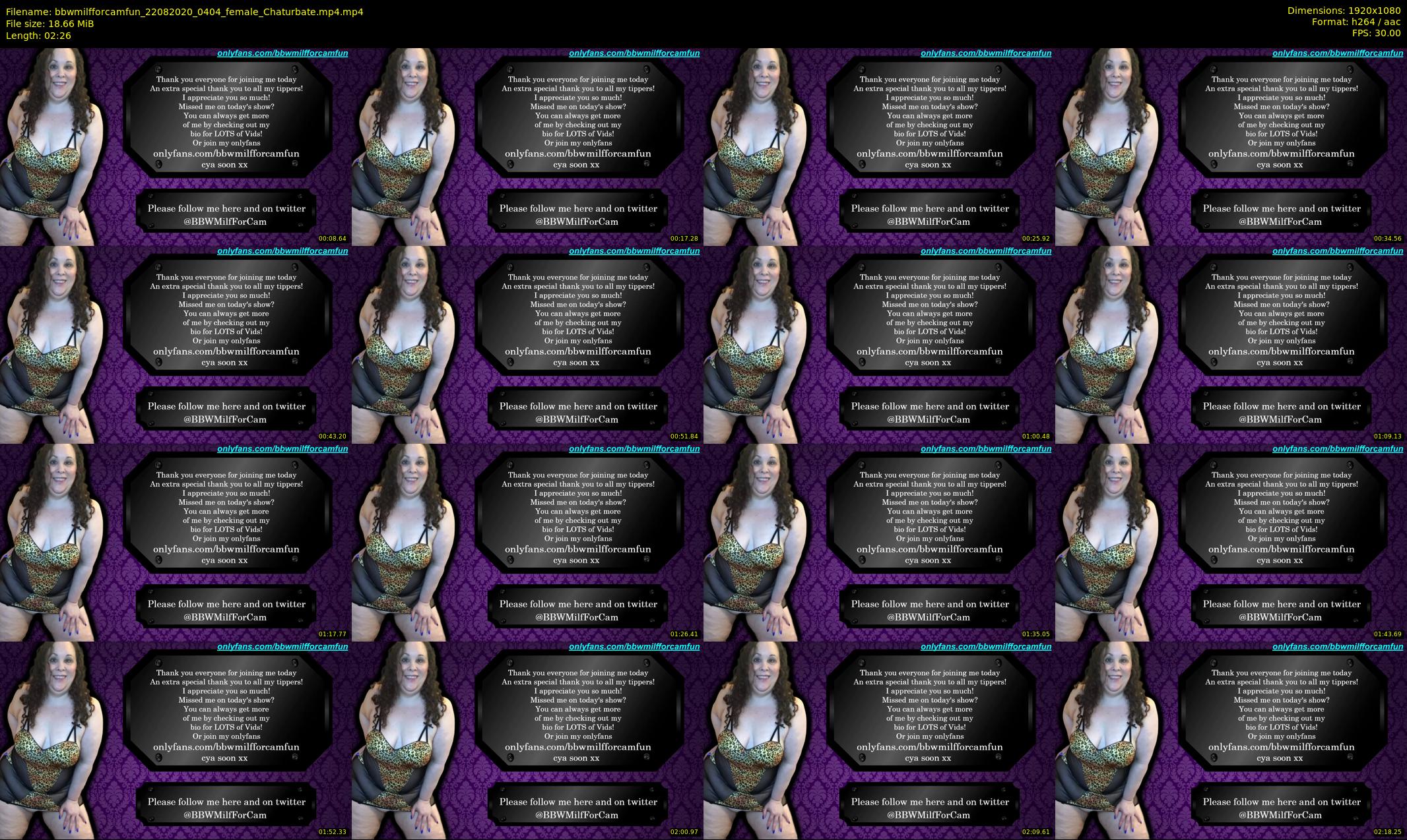 bbwmilfforcamfun — 3 minute Chaturbate female cam show recording, 1080p, Aug 22, 2020