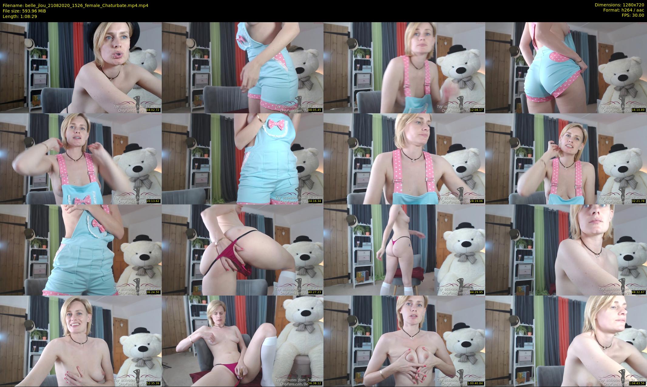 belle_jlou — 69 minute Chaturbate female cam show recording, 720p, Aug 21, 2020
