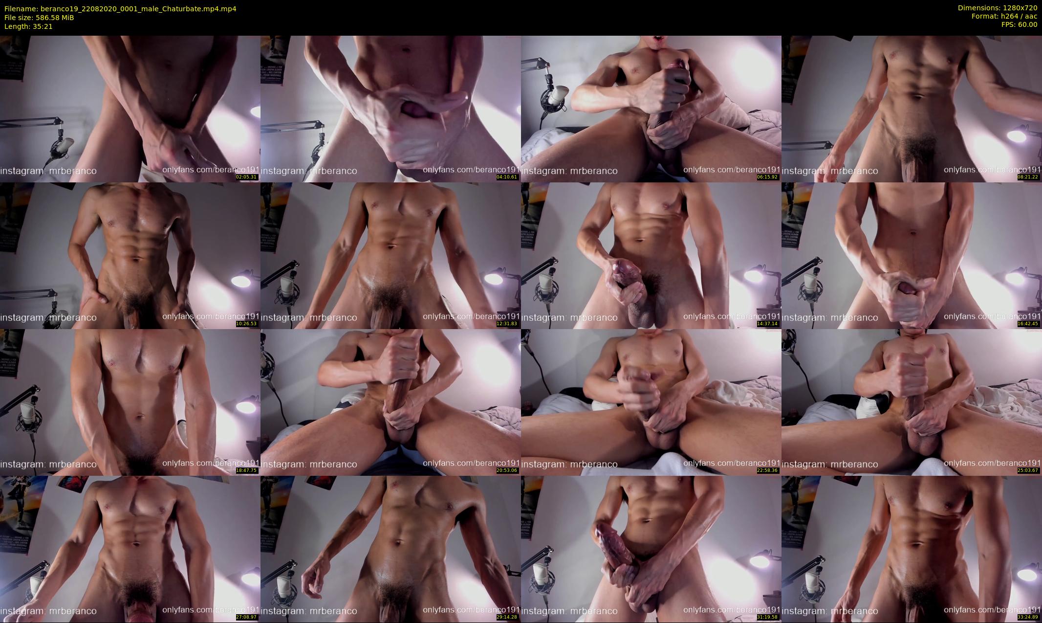 beranco19 — 36 minute Chaturbate male cam show recording, 720p, Aug 22, 2020