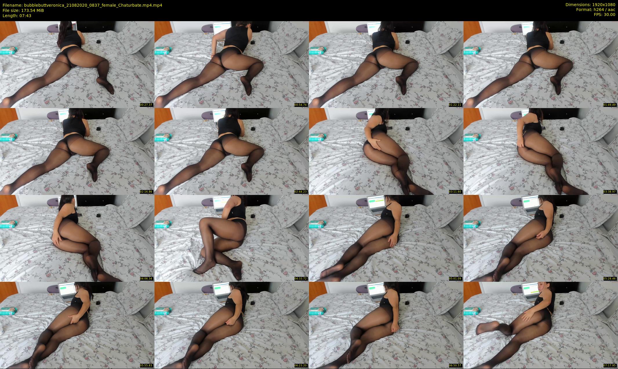 bubblebuttveronica — 8 minute Chaturbate female cam show recording, 1080p, Aug 21, 2020
