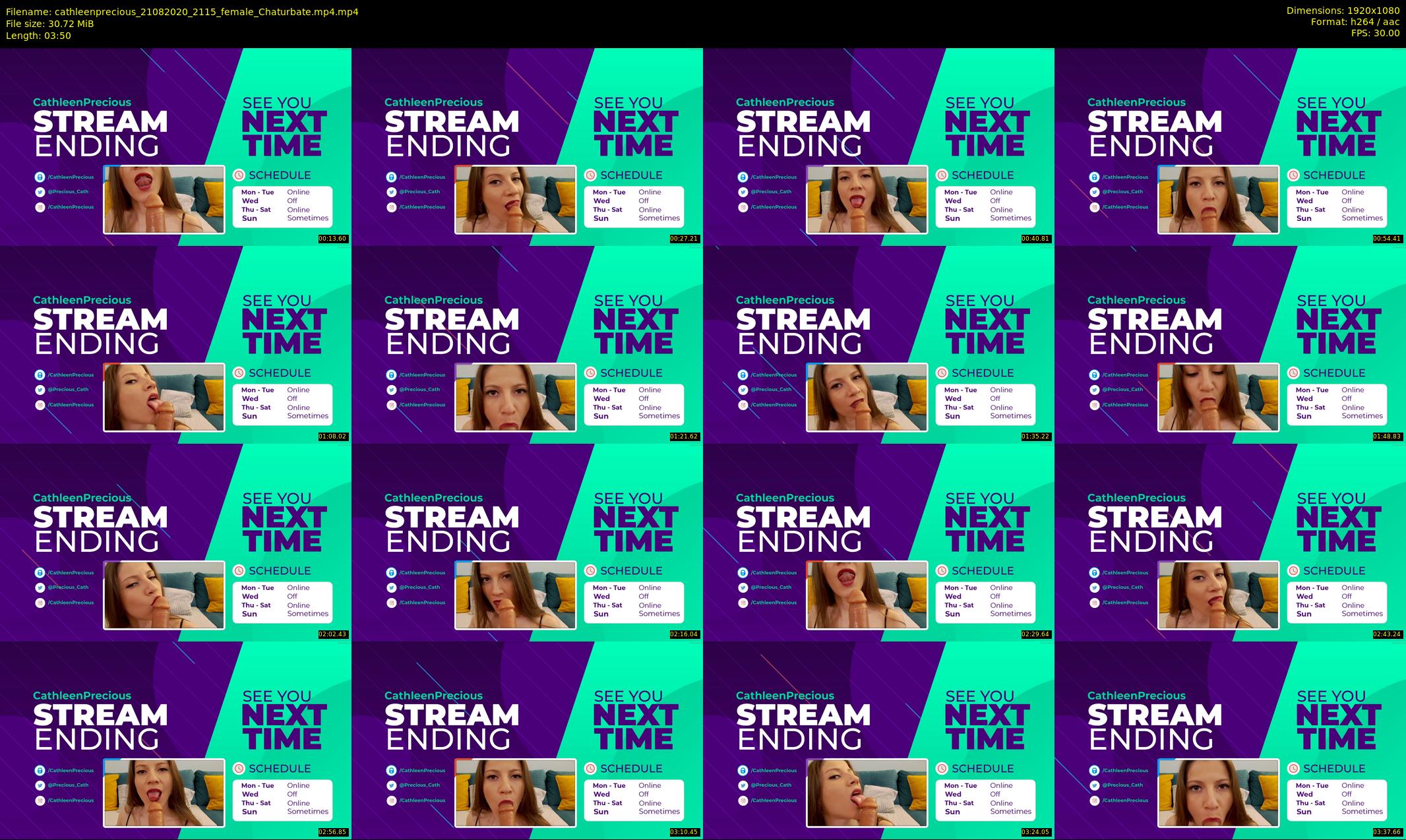 cathleenprecious — 4 minute Chaturbate female cam show recording, 1080p, Aug 21, 2020