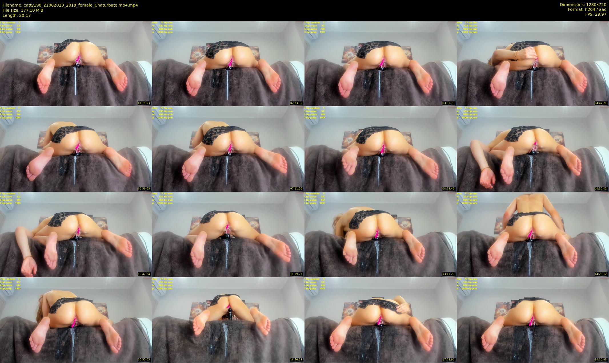 catty190 — 21 minute Chaturbate female cam show recording, 720p, Aug 21, 2020