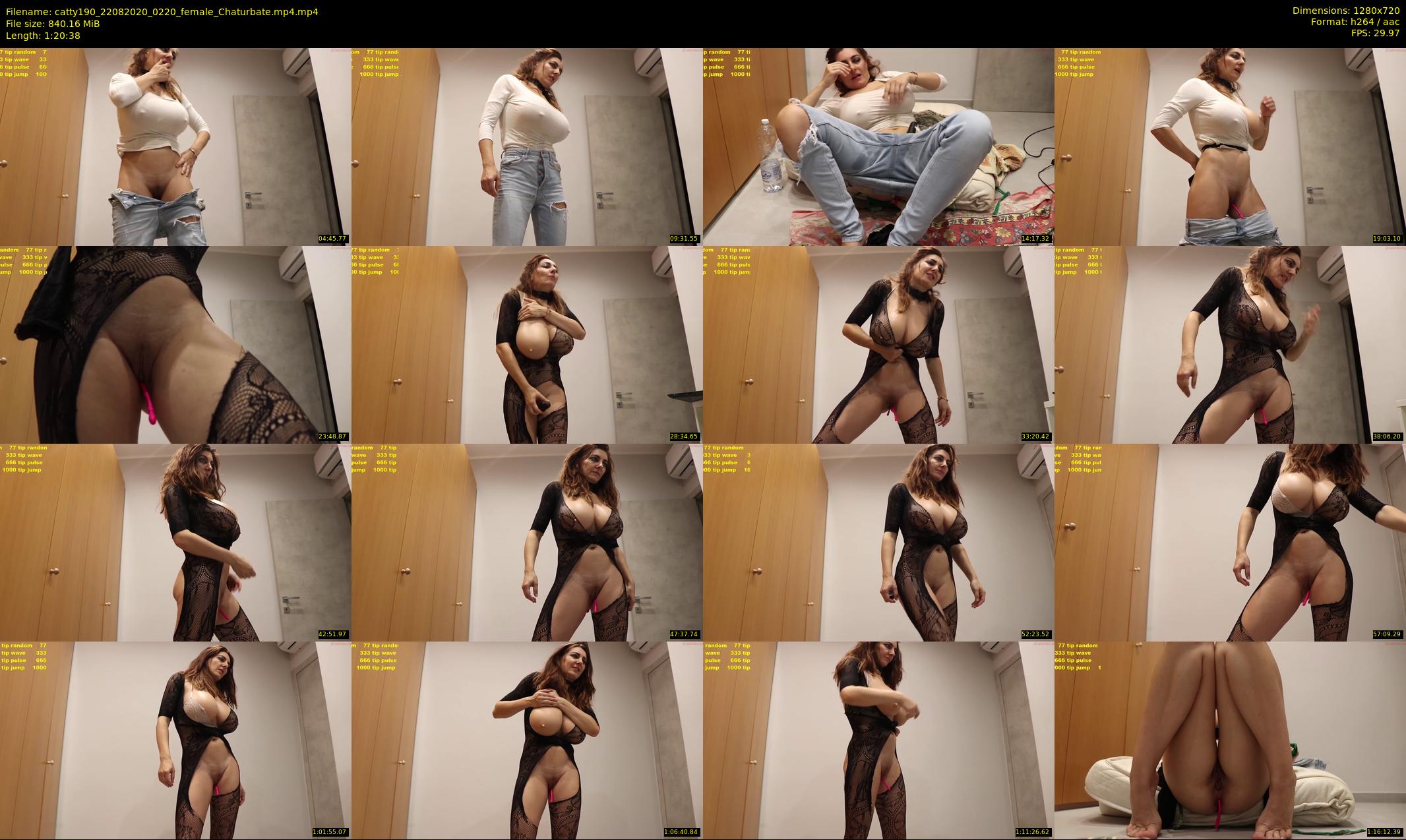 catty190 — 81 minute Chaturbate female cam show recording, 720p, Aug 22, 2020