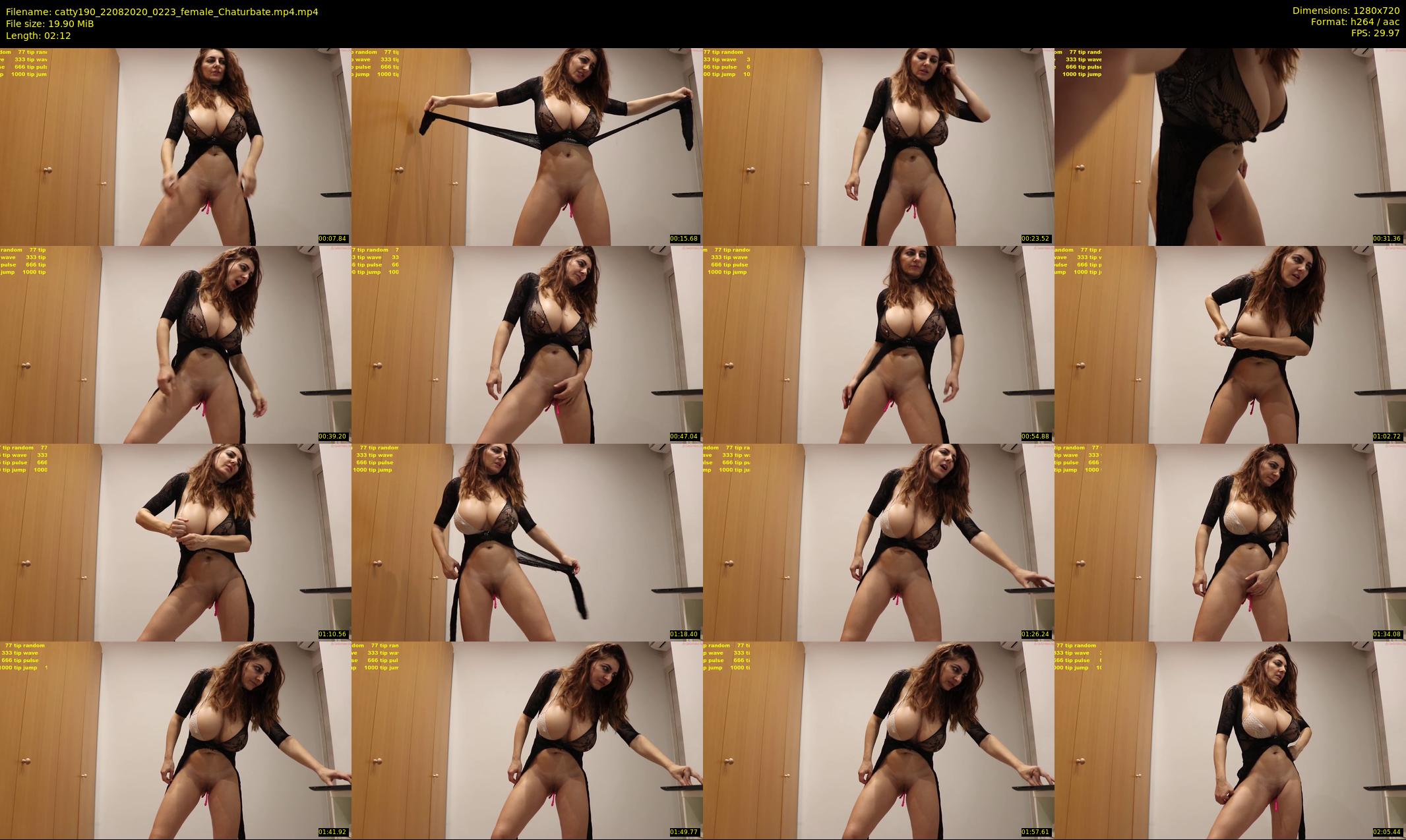 catty190 — 3 minute Chaturbate female cam show recording, 720p, Aug 22, 2020