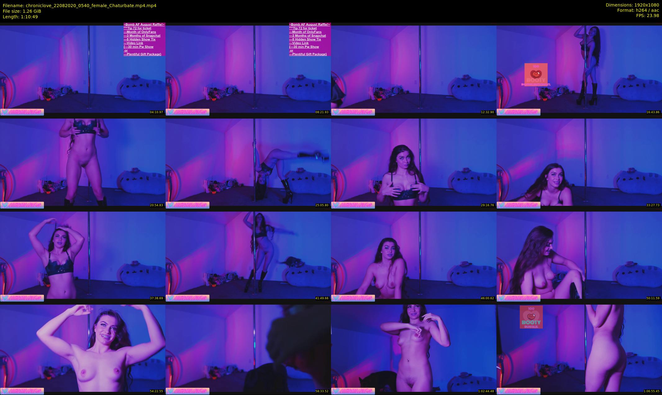 chroniclove — 71 minute Chaturbate female cam show recording, 1080p, Aug 22, 2020