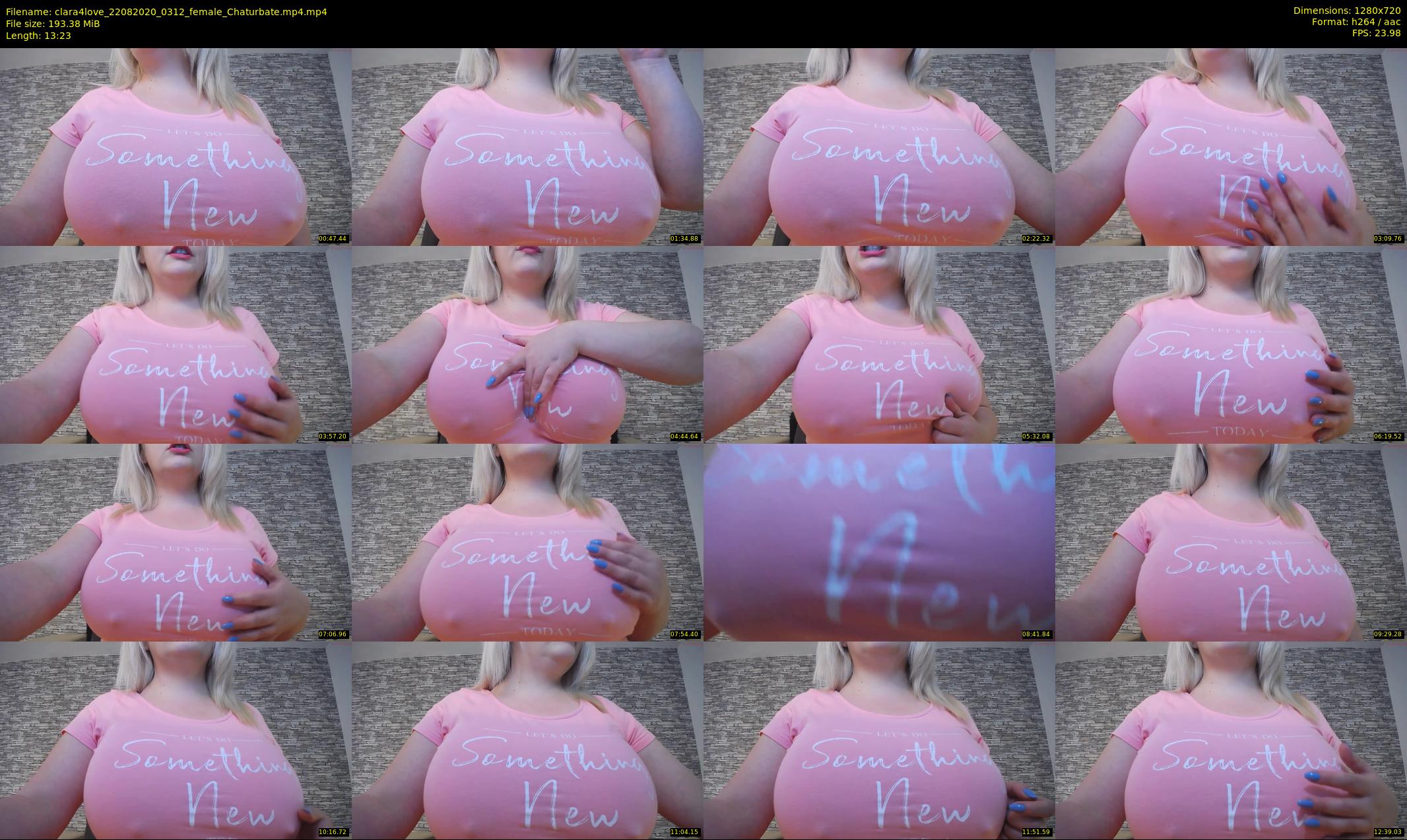 clara4love — 14 minute Chaturbate female cam show recording, 720p, Aug 22, 2020