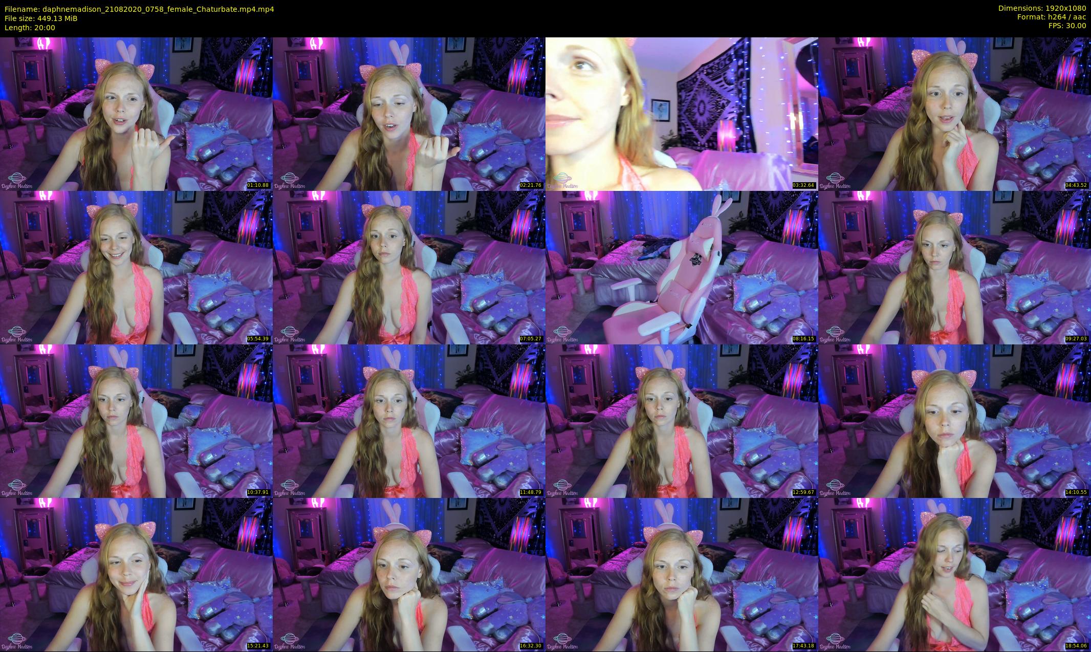 daphnemadison — 20 minute Chaturbate couple cam show recording, 1080p, Aug 21, 2020