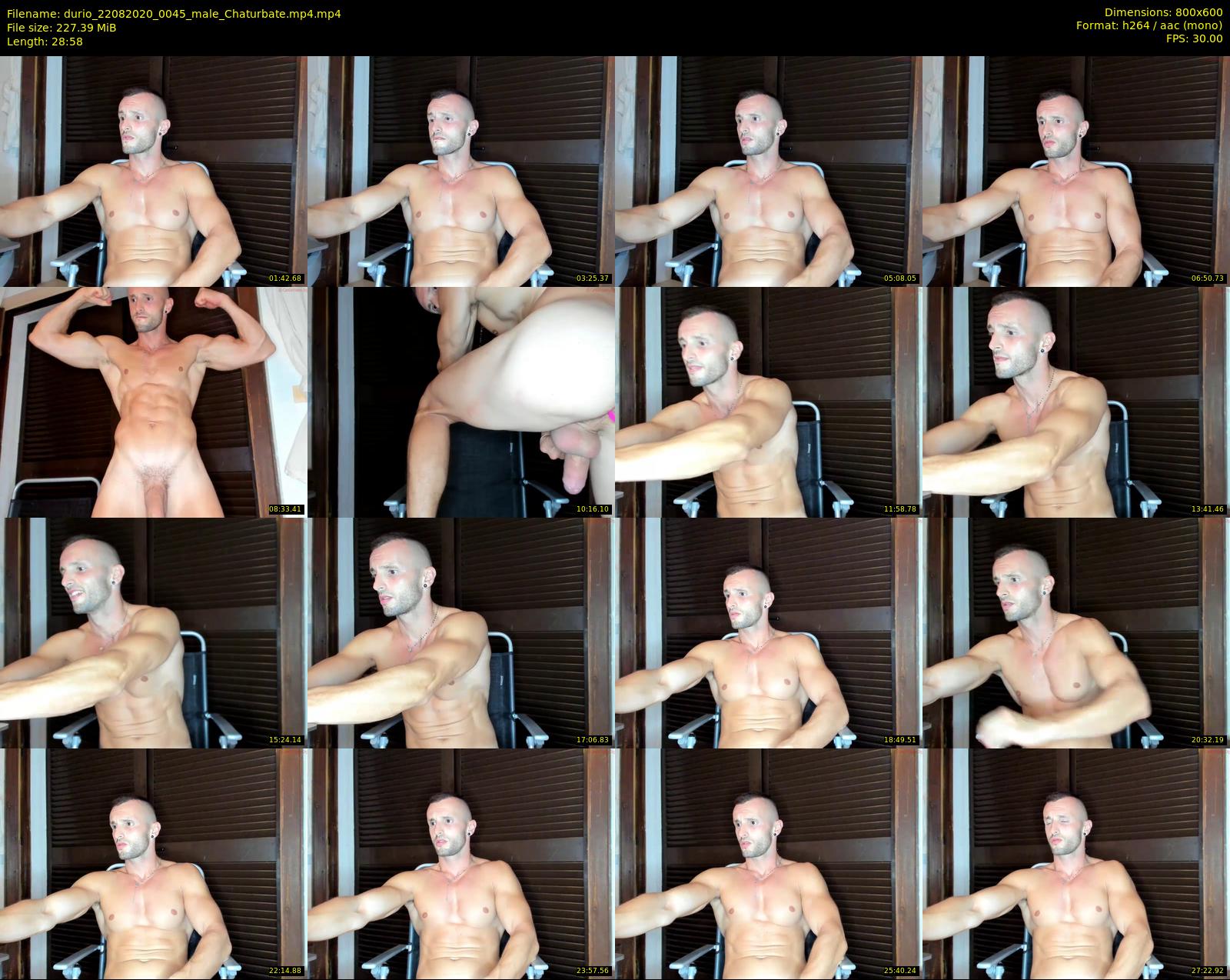 durio — 29 minute Chaturbate male cam show recording, 480p, Aug 22, 2020