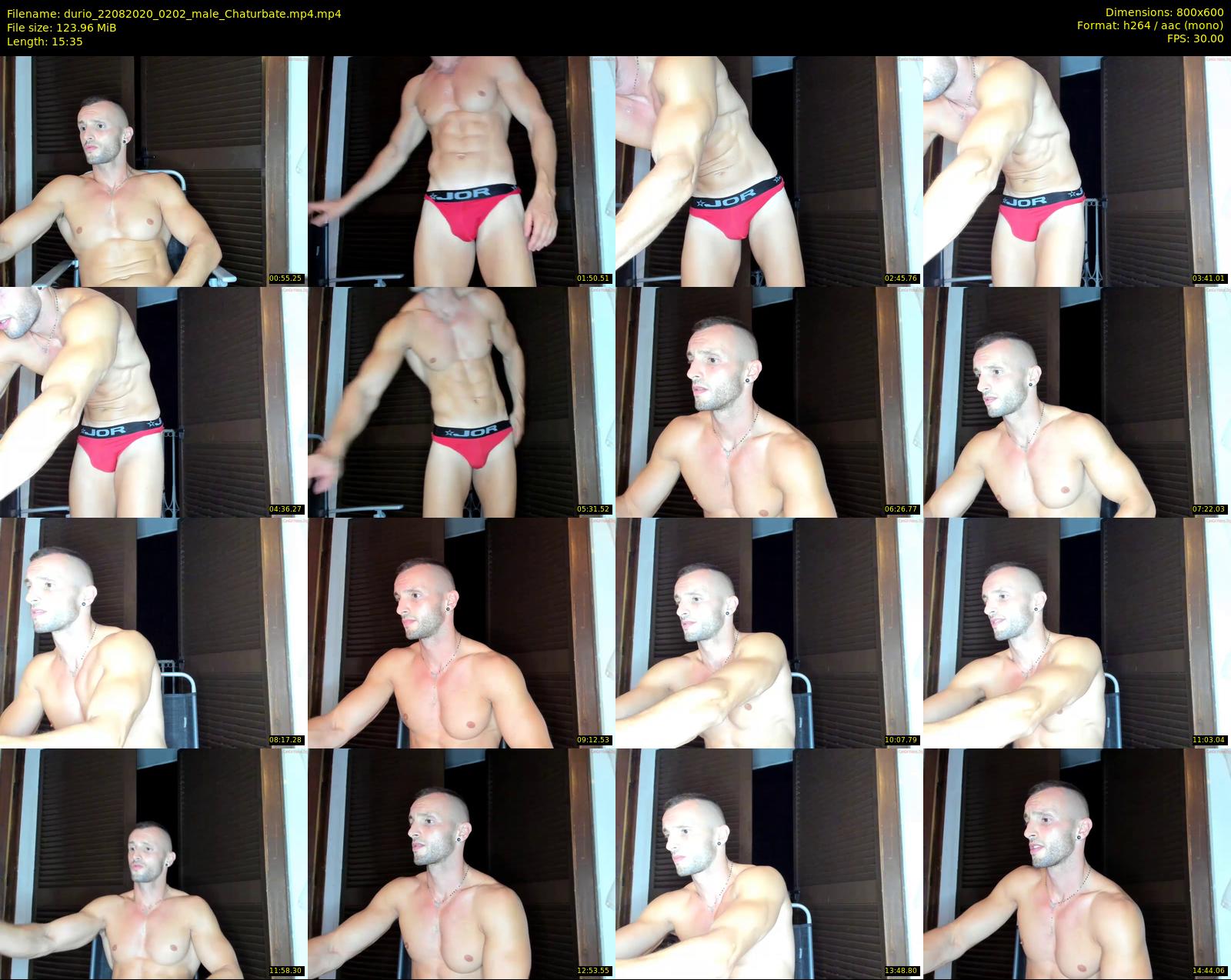 durio — 16 minute Chaturbate male cam show recording, 480p, Aug 22, 2020