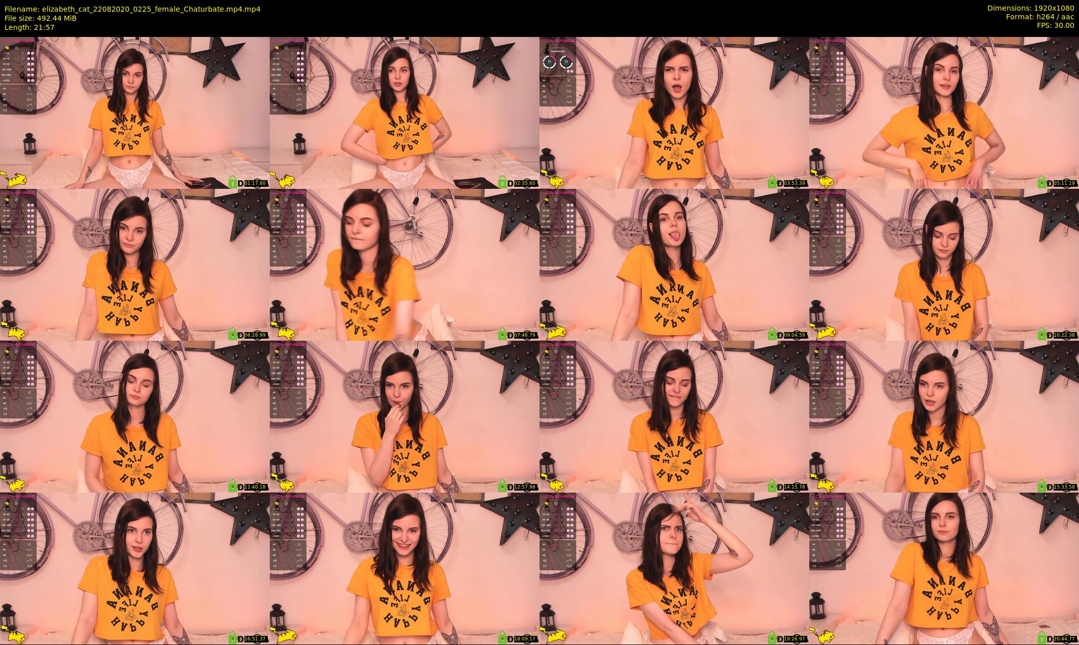 elizabeth_cat — 22 minute Chaturbate female cam show recording, 1080p, Aug 22, 2020