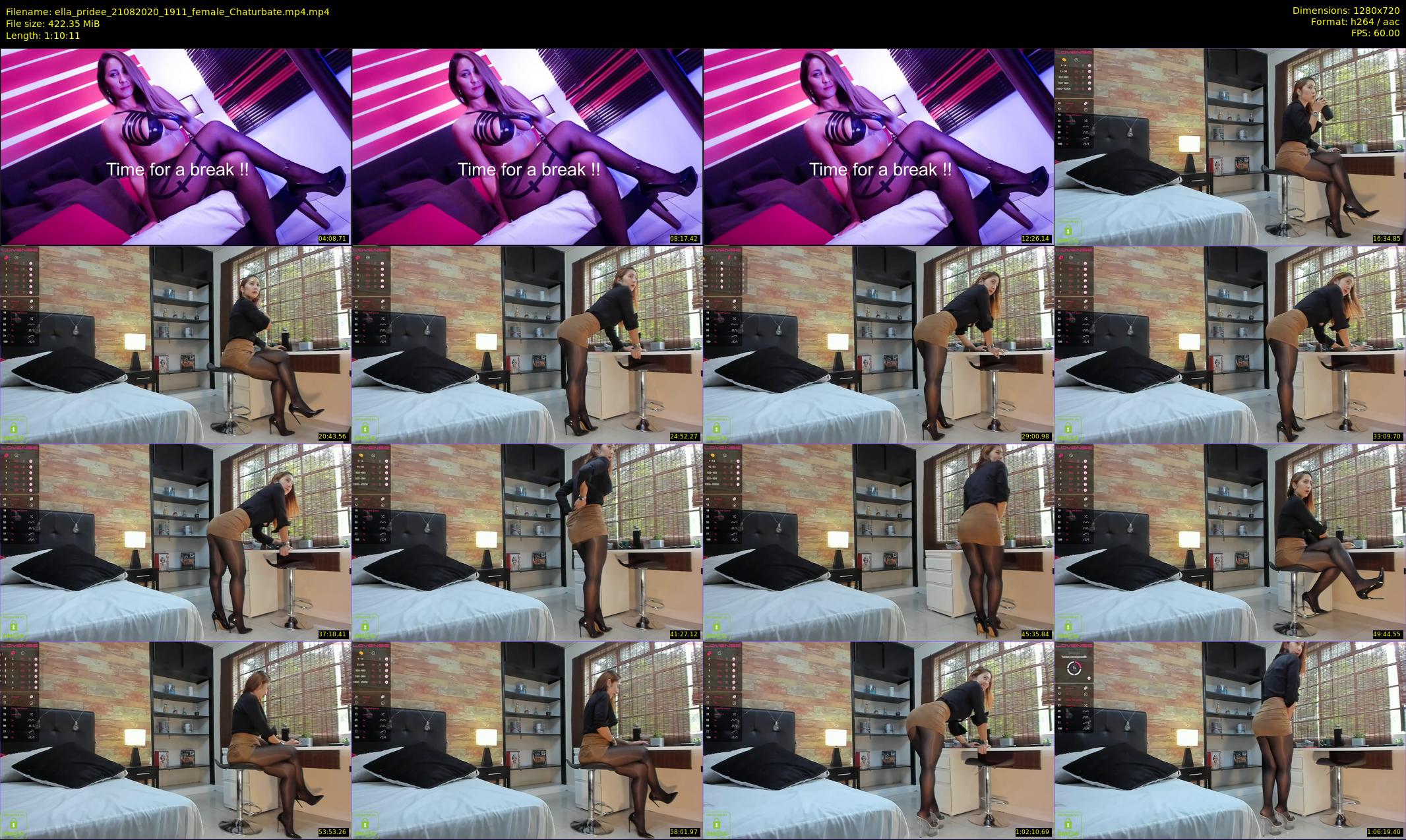 ella_pridee — 71 minute Chaturbate female cam show recording, 720p, Aug 21, 2020