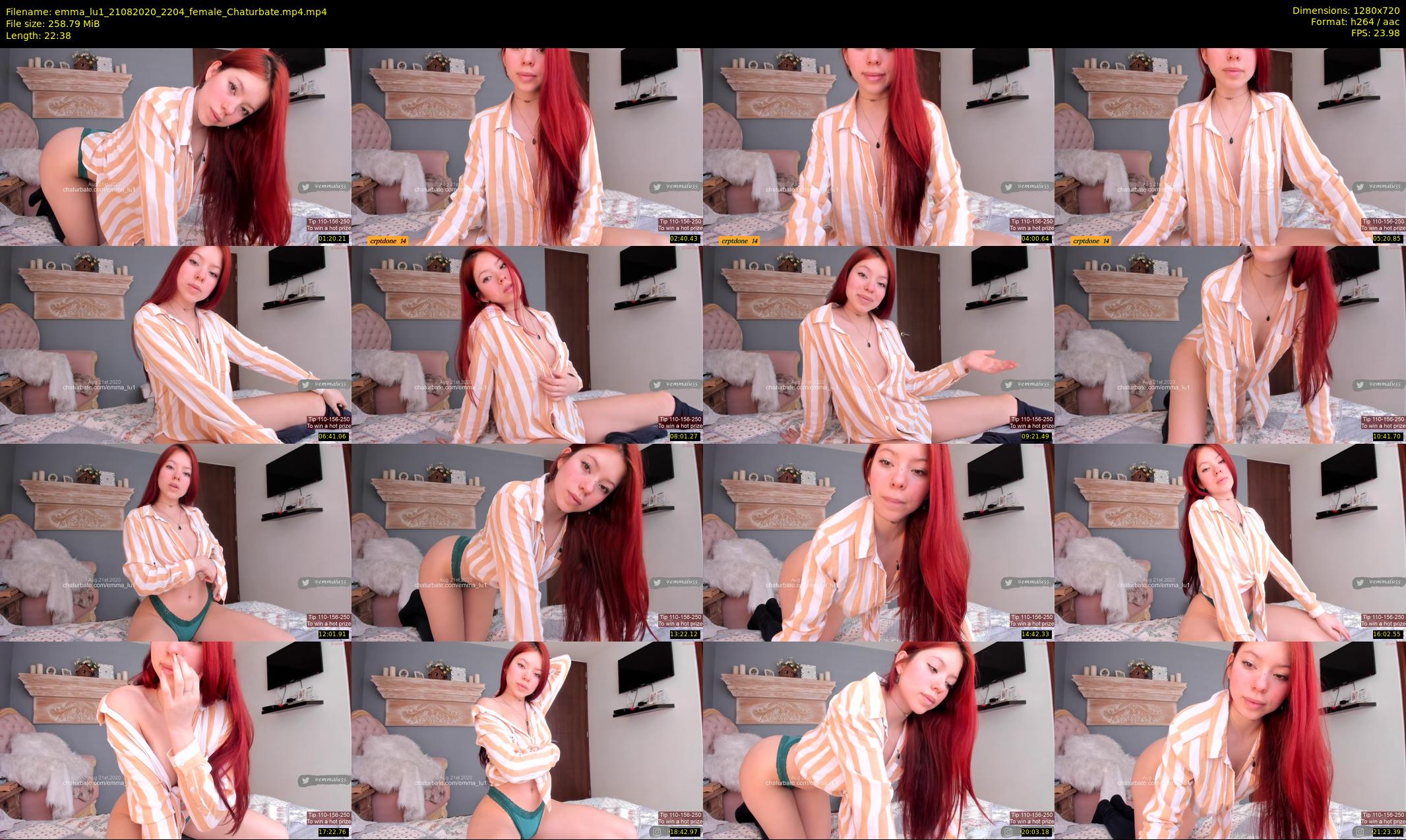 emma_lu1 — 23 minute Chaturbate female cam show recording, 720p, Aug 21, 2020