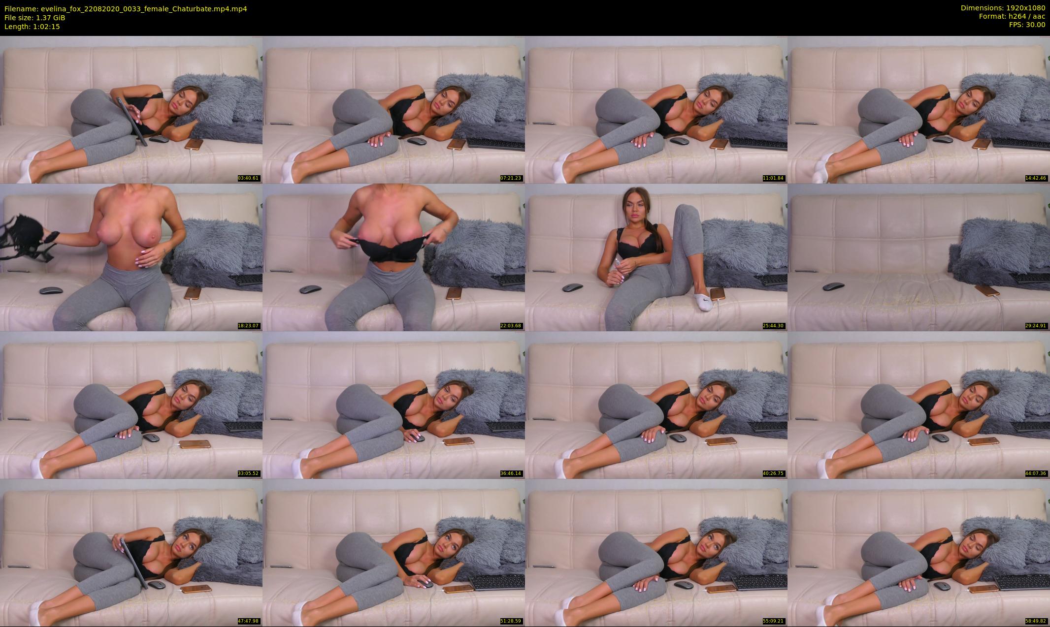evelina_fox — 63 minute Chaturbate female cam show recording, 1080p, Aug 22, 2020