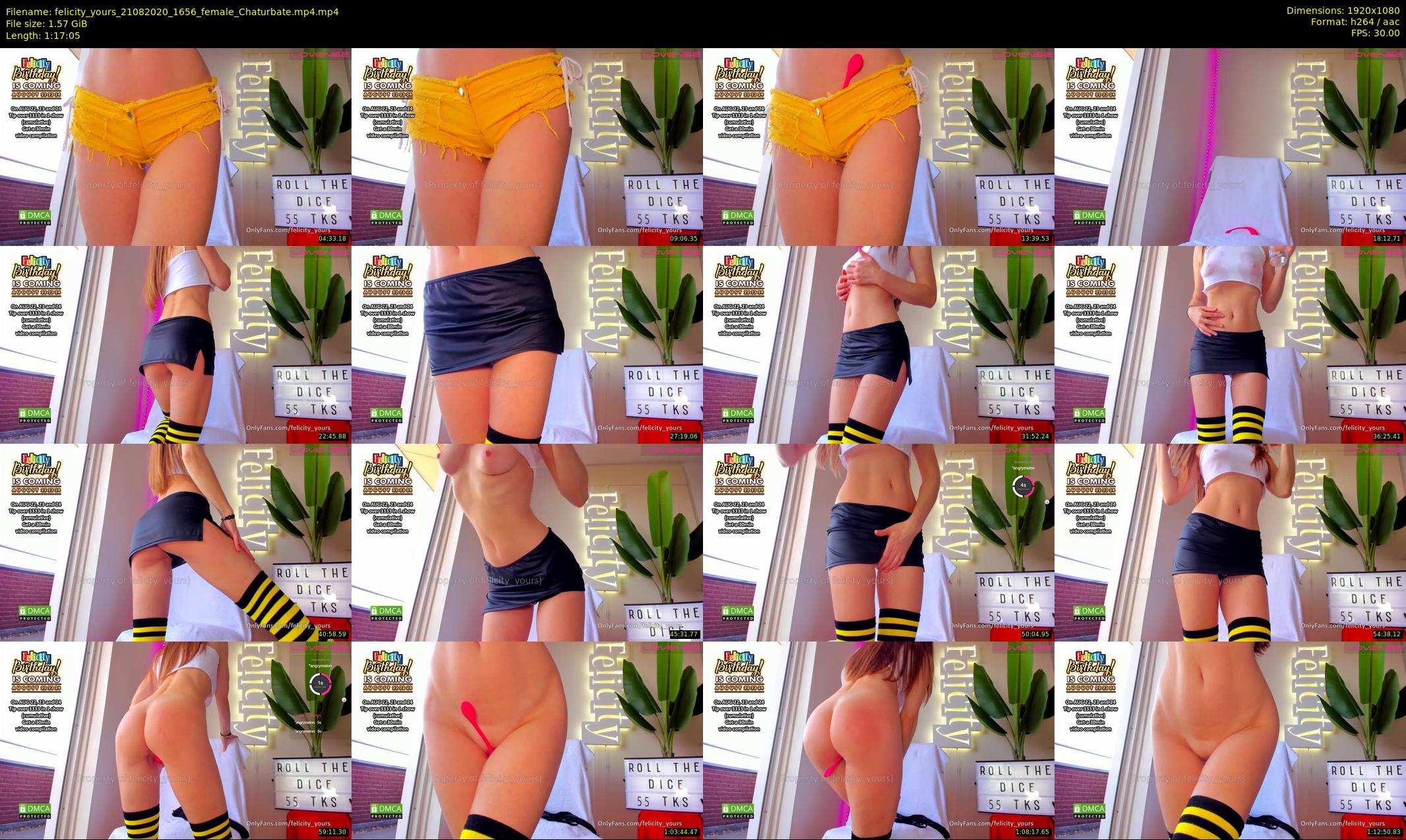 felicity_yours — 78 minute Chaturbate female cam show recording, 1080p, Aug 21, 2020