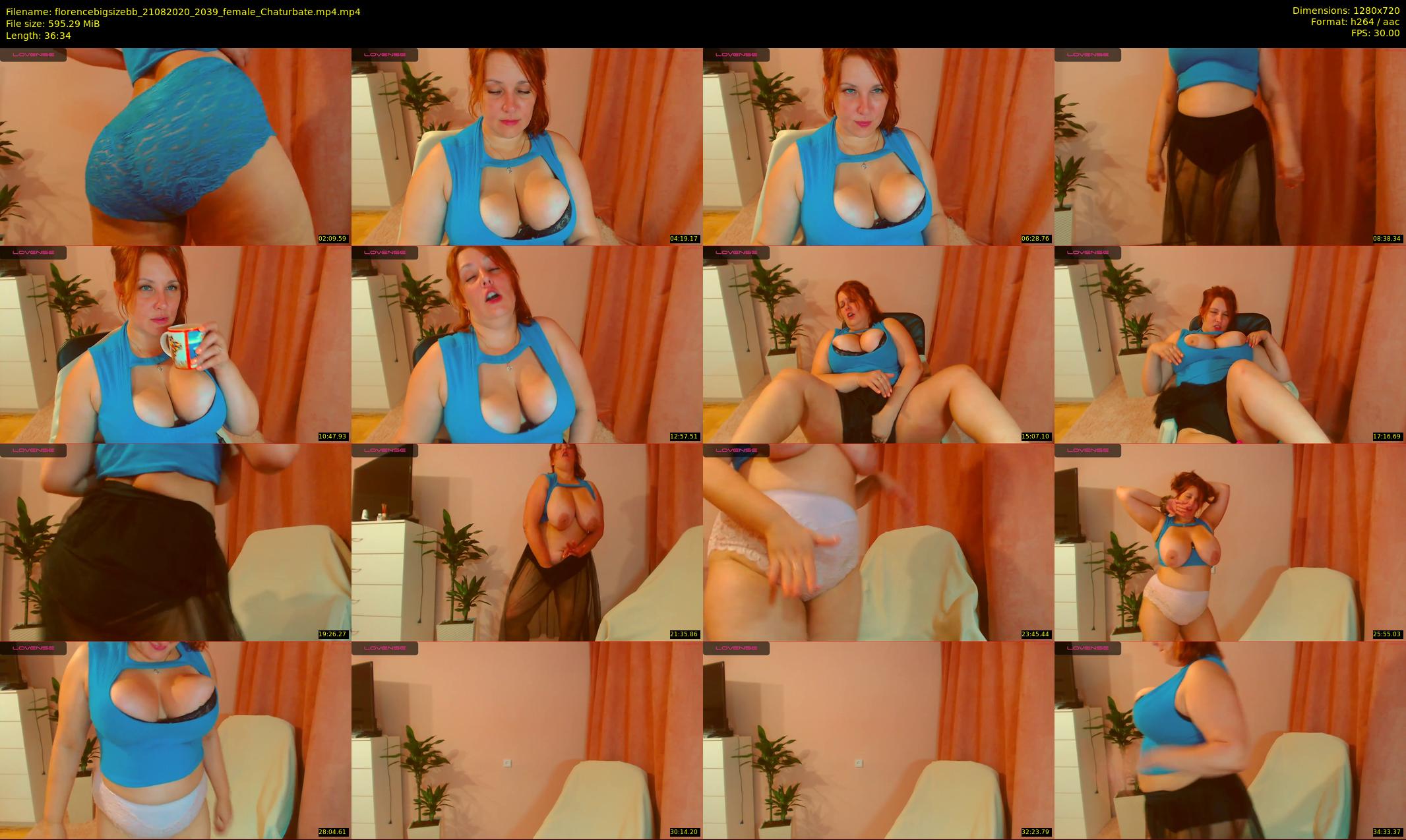 florencebigsizebb — 37 minute Chaturbate female cam show recording, 720p, Aug 21, 2020