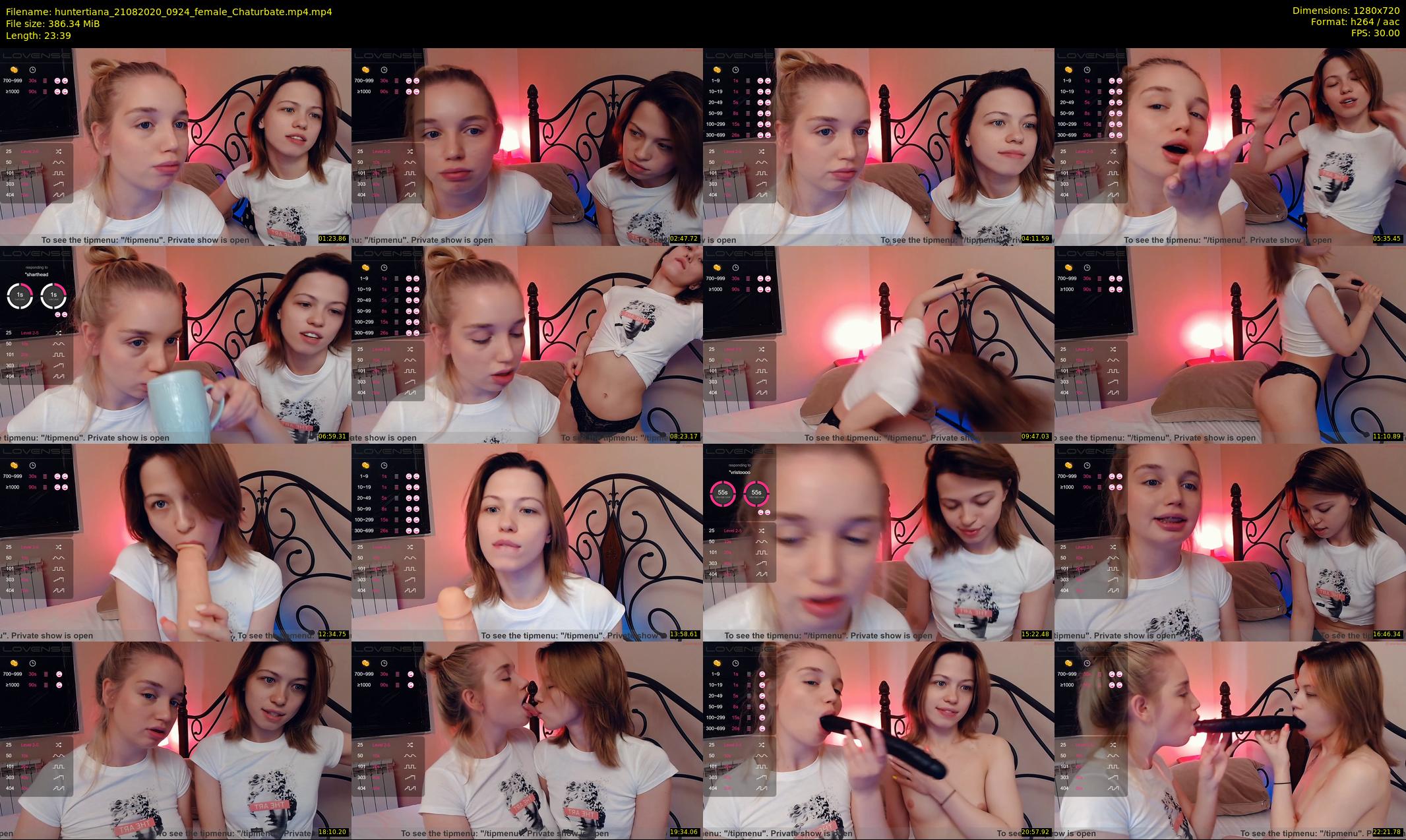 huntertiana — 24 minute Chaturbate female cam show recording, 720p, Aug 21, 2020