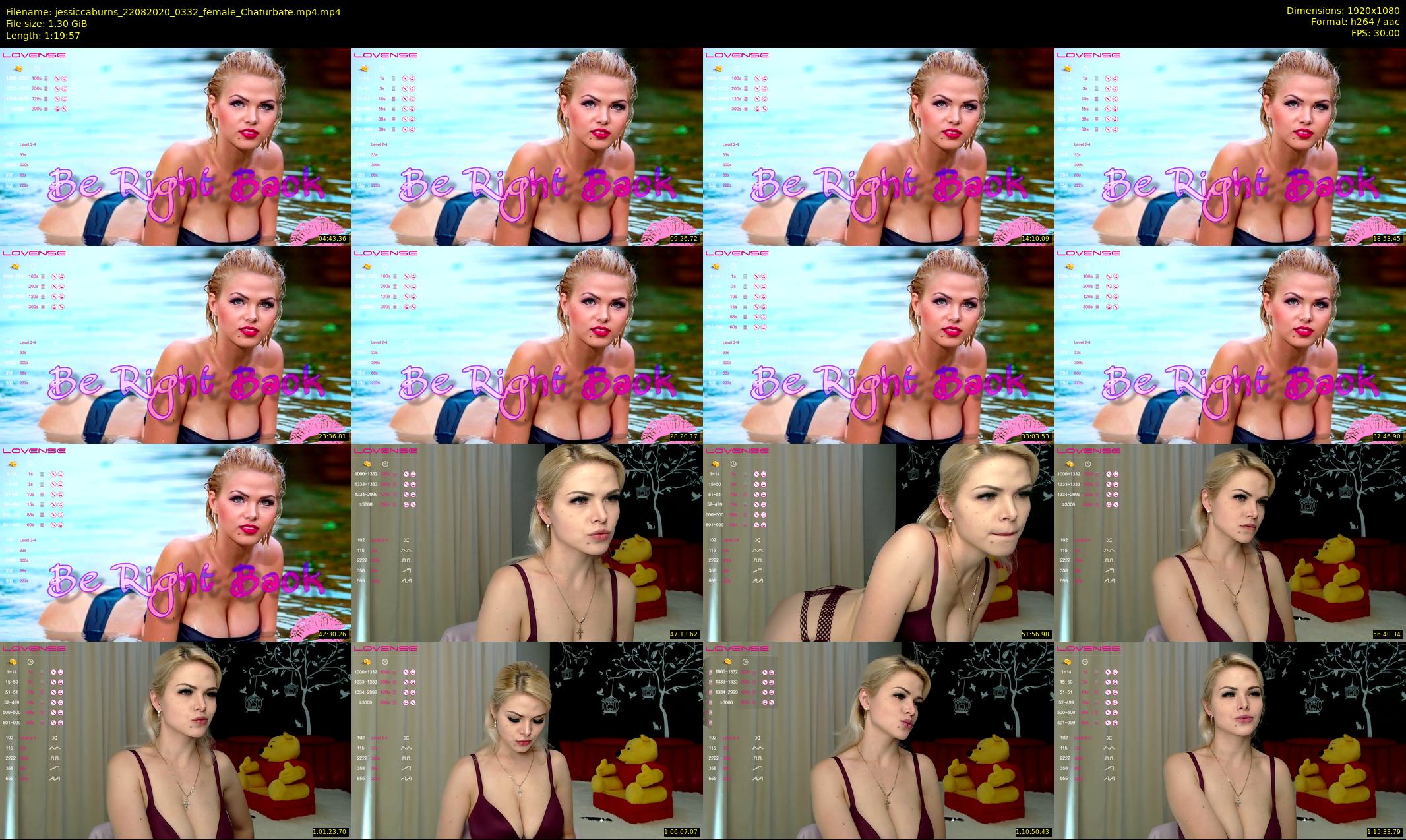 jessiccaburns — 80 minute Chaturbate female cam show recording, 1080p, Aug 22, 2020
