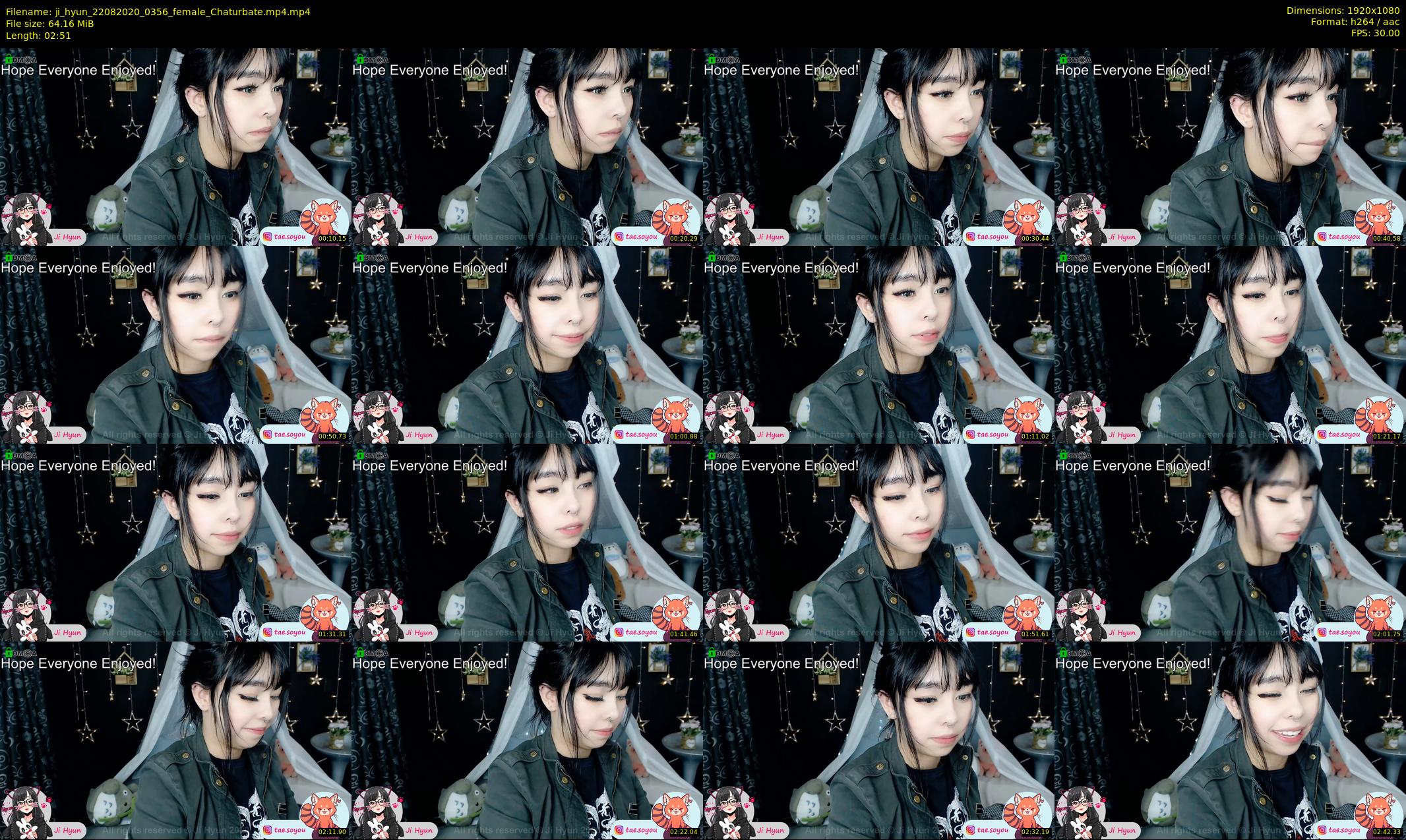 ji_hyun — 3 minute Chaturbate female cam show recording, 1080p, Aug 22, 2020