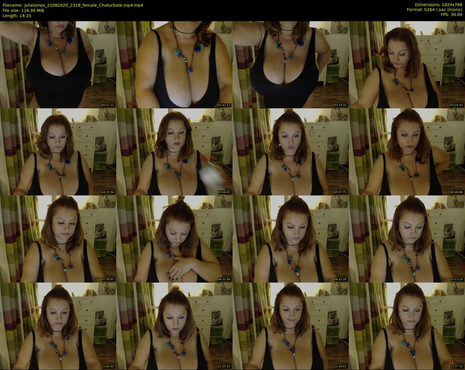 julialiones — 15 minute Chaturbate female cam show recording, 720p, Aug 21, 2020