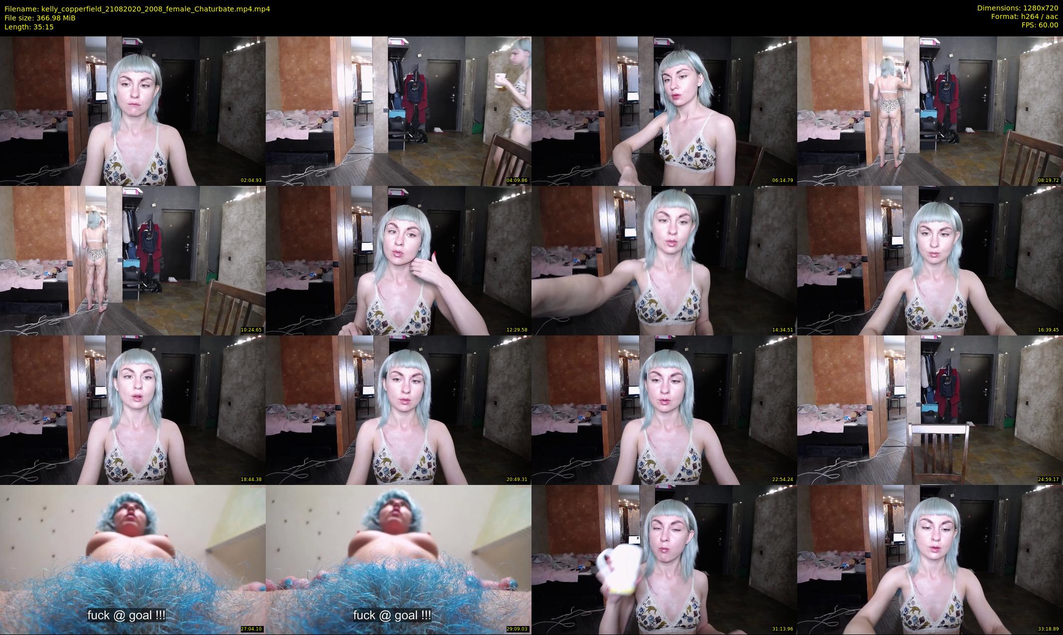 kelly_copperfield — 36 minute Chaturbate female cam show recording, 720p, Aug 21, 2020