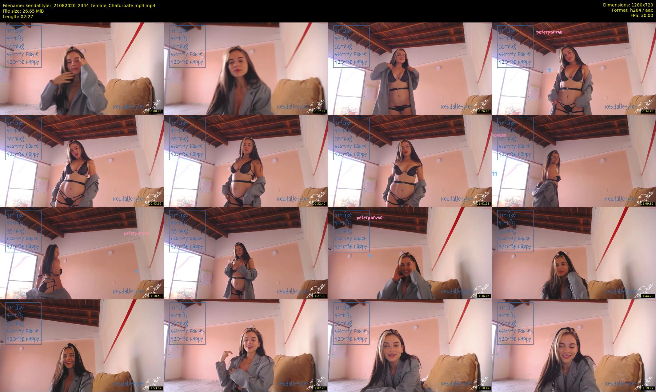 kendalltyler — 3 minute Chaturbate female cam show recording, 720p, Aug 21, 2020
