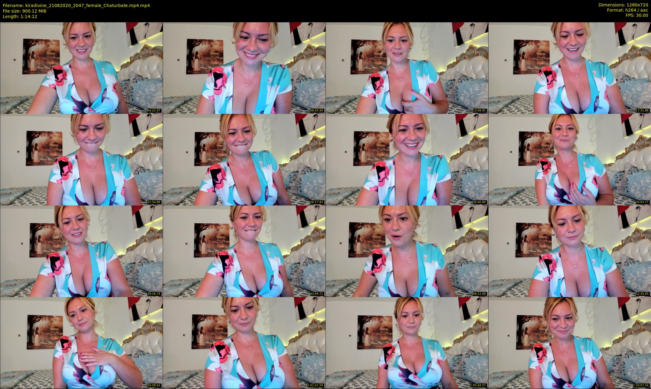 kiradivine — 75 minute Chaturbate female cam show recording, 720p, Aug 21, 2020