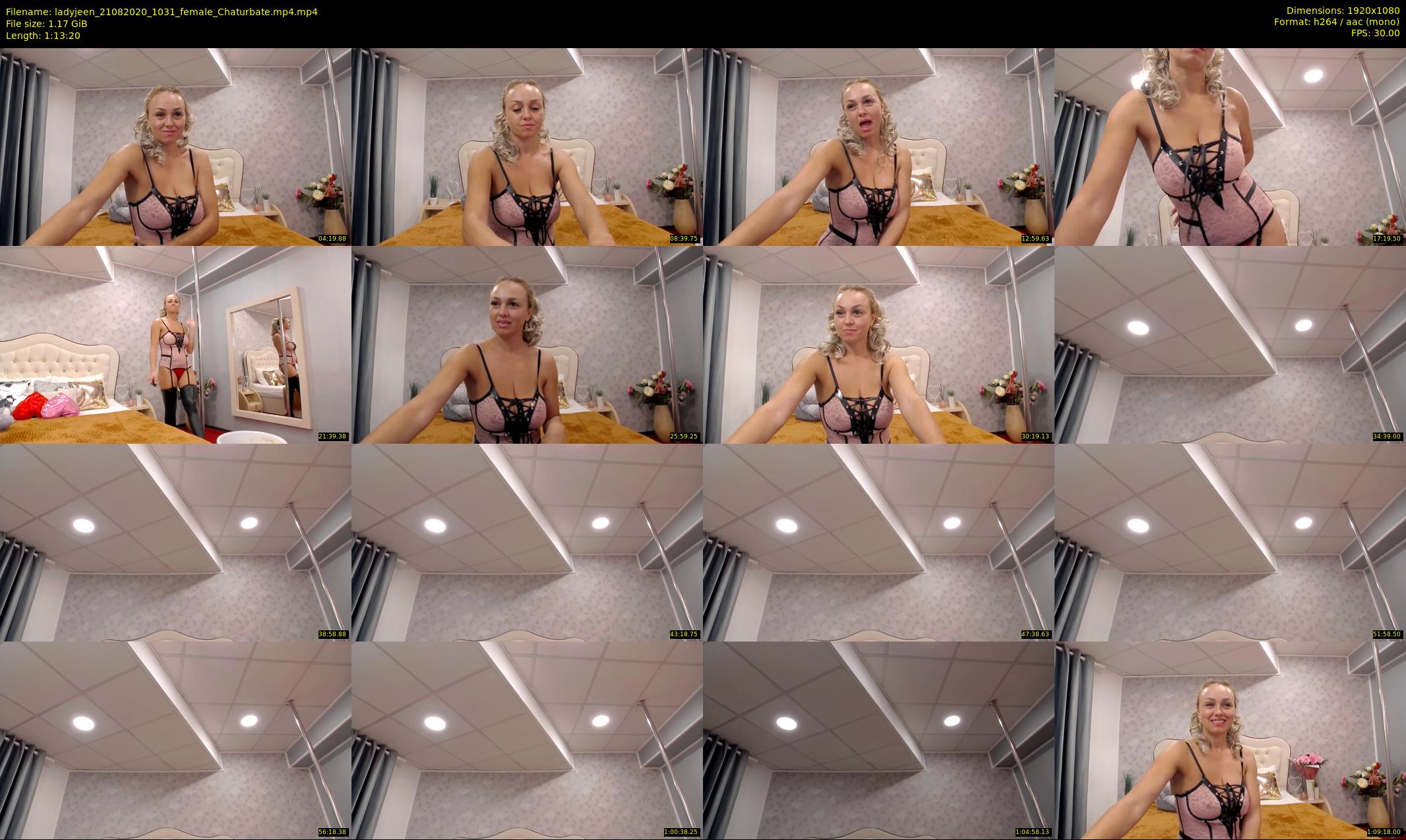 ladyjeen — 74 minute Chaturbate female cam show recording, 1080p, Aug 21, 2020