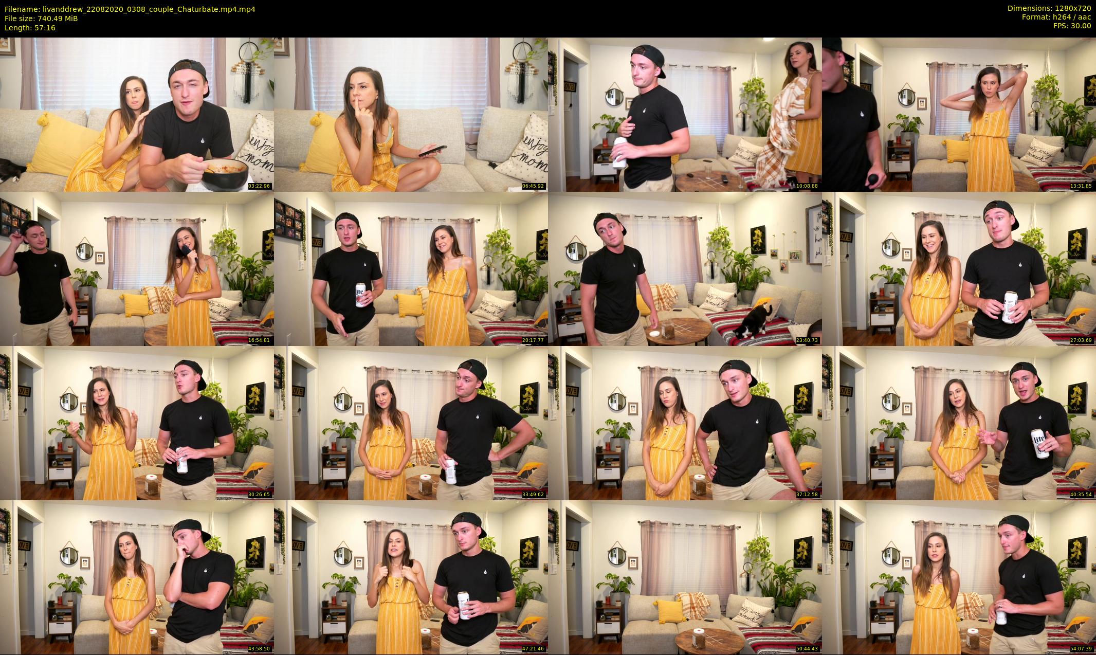 livanddrew — 58 minute Chaturbate couple cam show recording, 720p, Aug 22, 2020