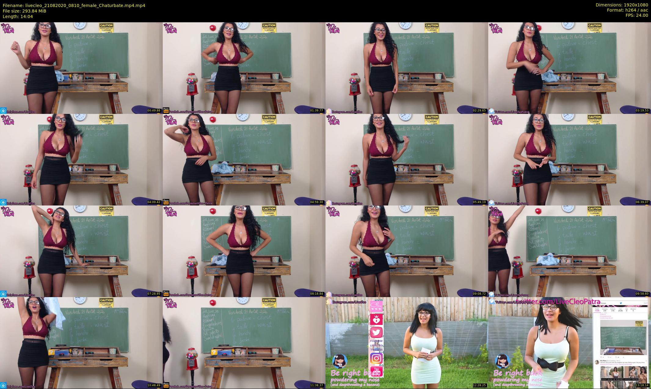 livecleo — 15 minute Chaturbate female cam show recording, 1080p, Aug 21, 2020