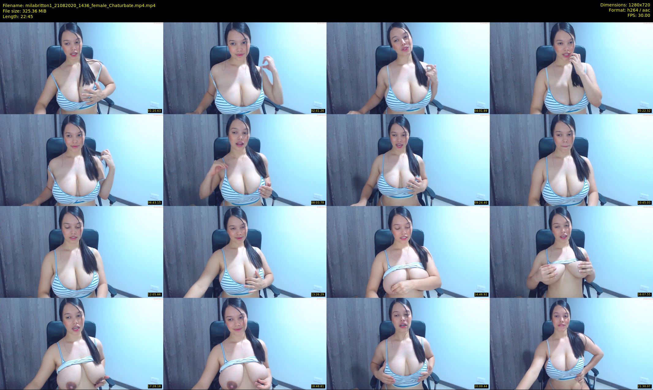 milabritton1 — 23 minute Chaturbate female cam show recording, 720p, Aug 21, 2020