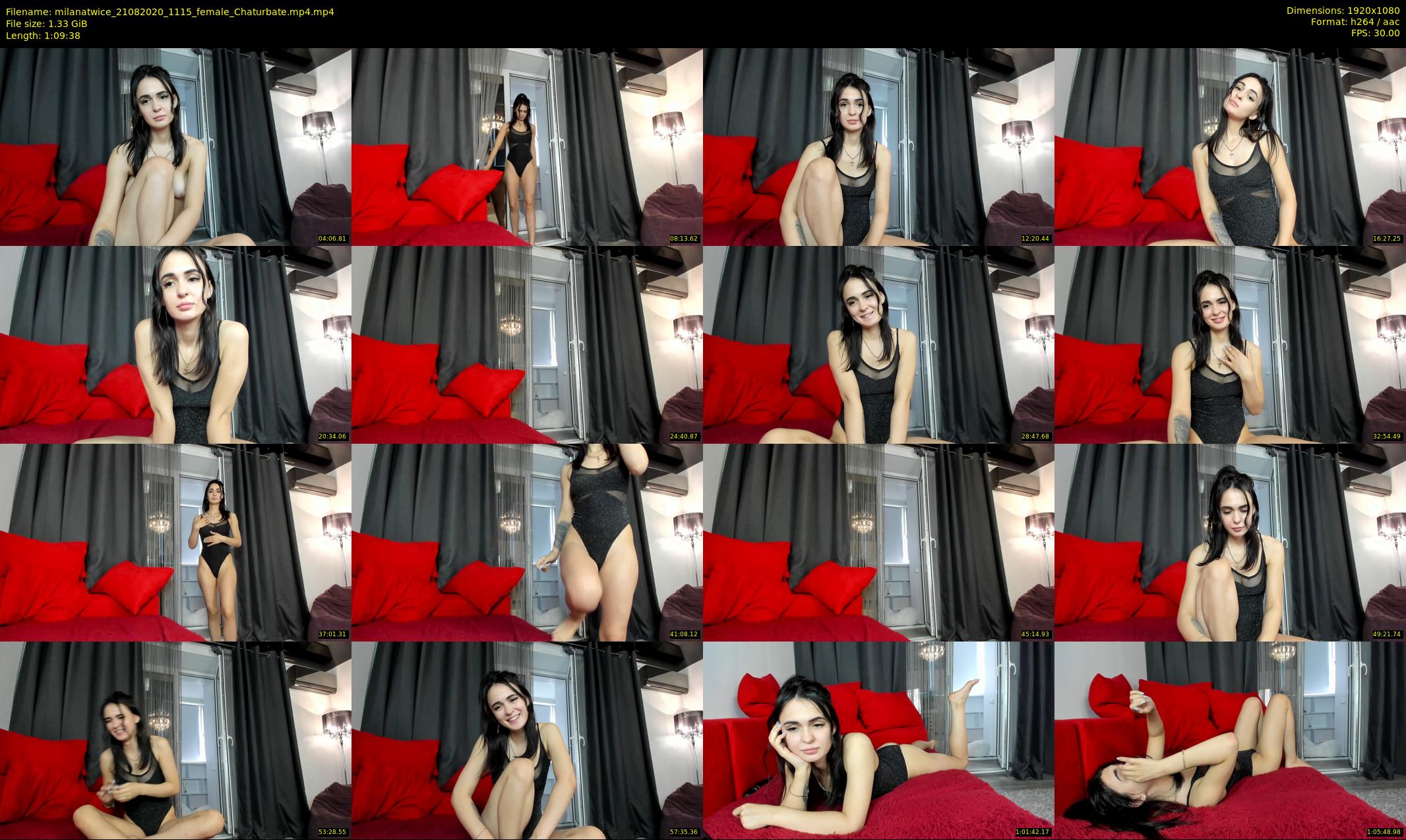 milanatwice — 70 minute Chaturbate female cam show recording, 1080p, Aug 21, 2020