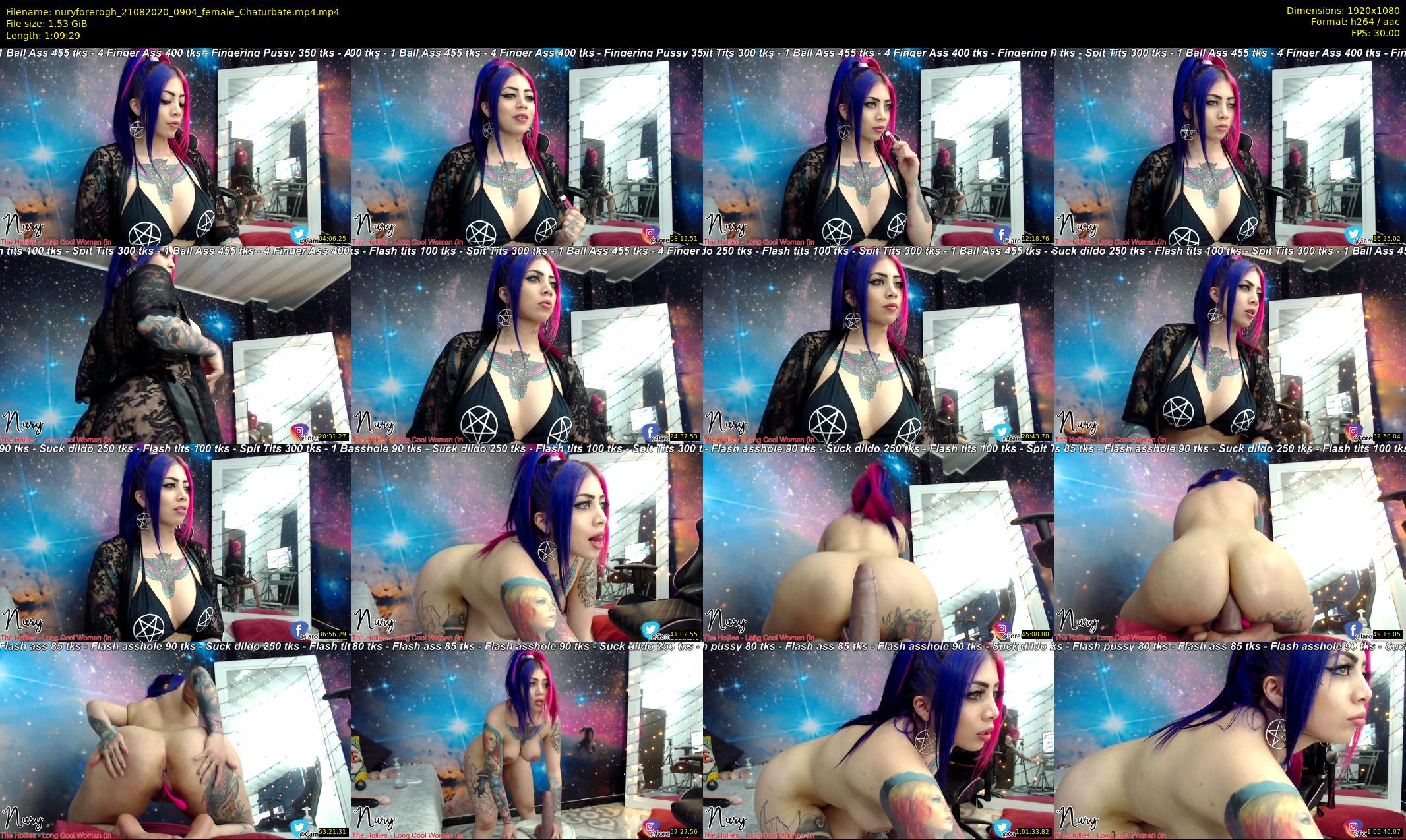 nuryforerogh — 70 minute Chaturbate female cam show recording, 1080p, Aug 21, 2020