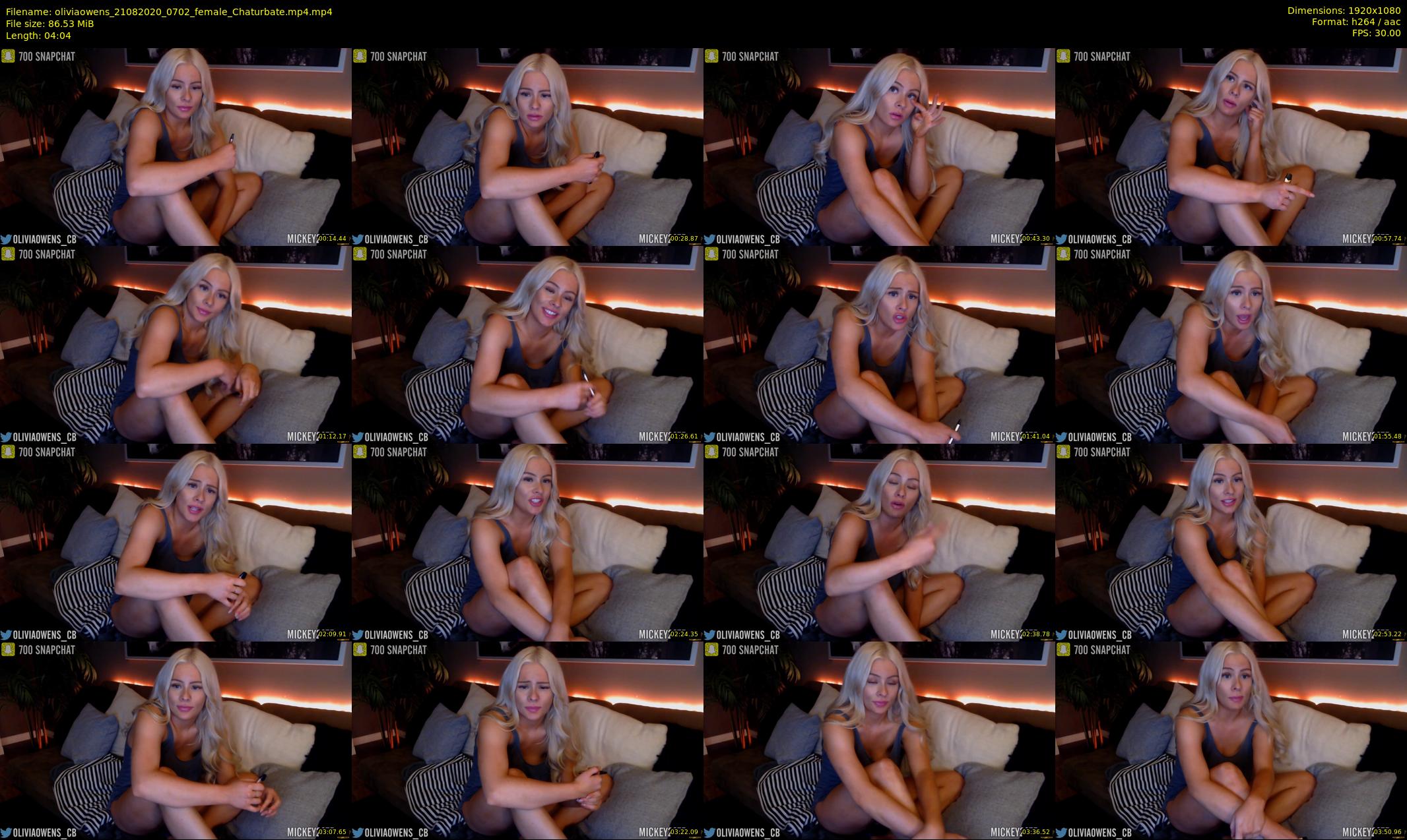 oliviaowens — 5 minute Chaturbate female cam show recording, 1080p, Aug 21, 2020