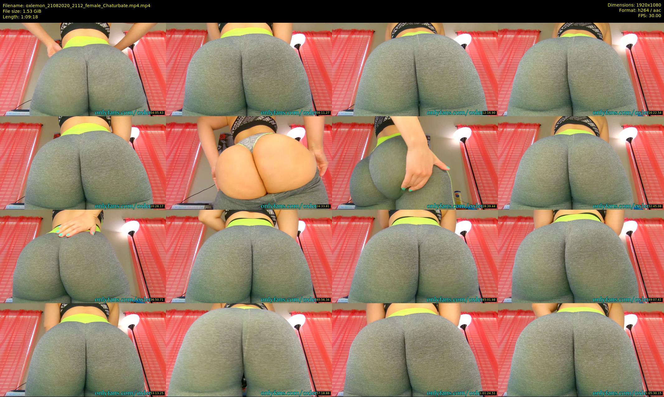 oxlemon — 70 minute Chaturbate female cam show recording, 1080p, Aug 21, 2020