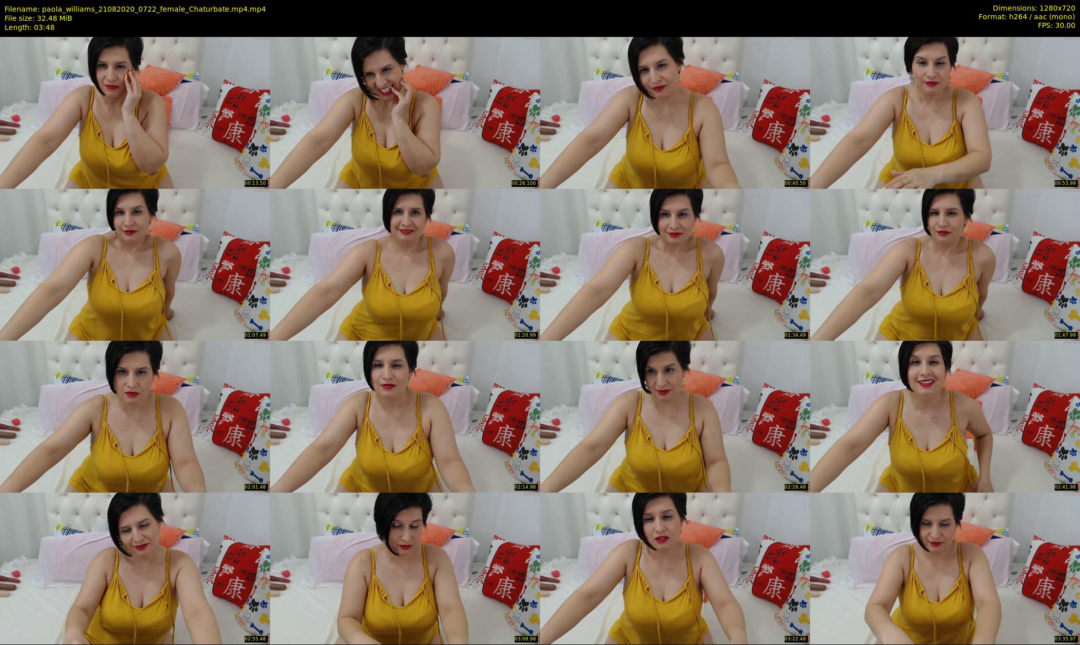 paola_williams — 4 minute Chaturbate female cam show recording, 720p, Aug 21, 2020
