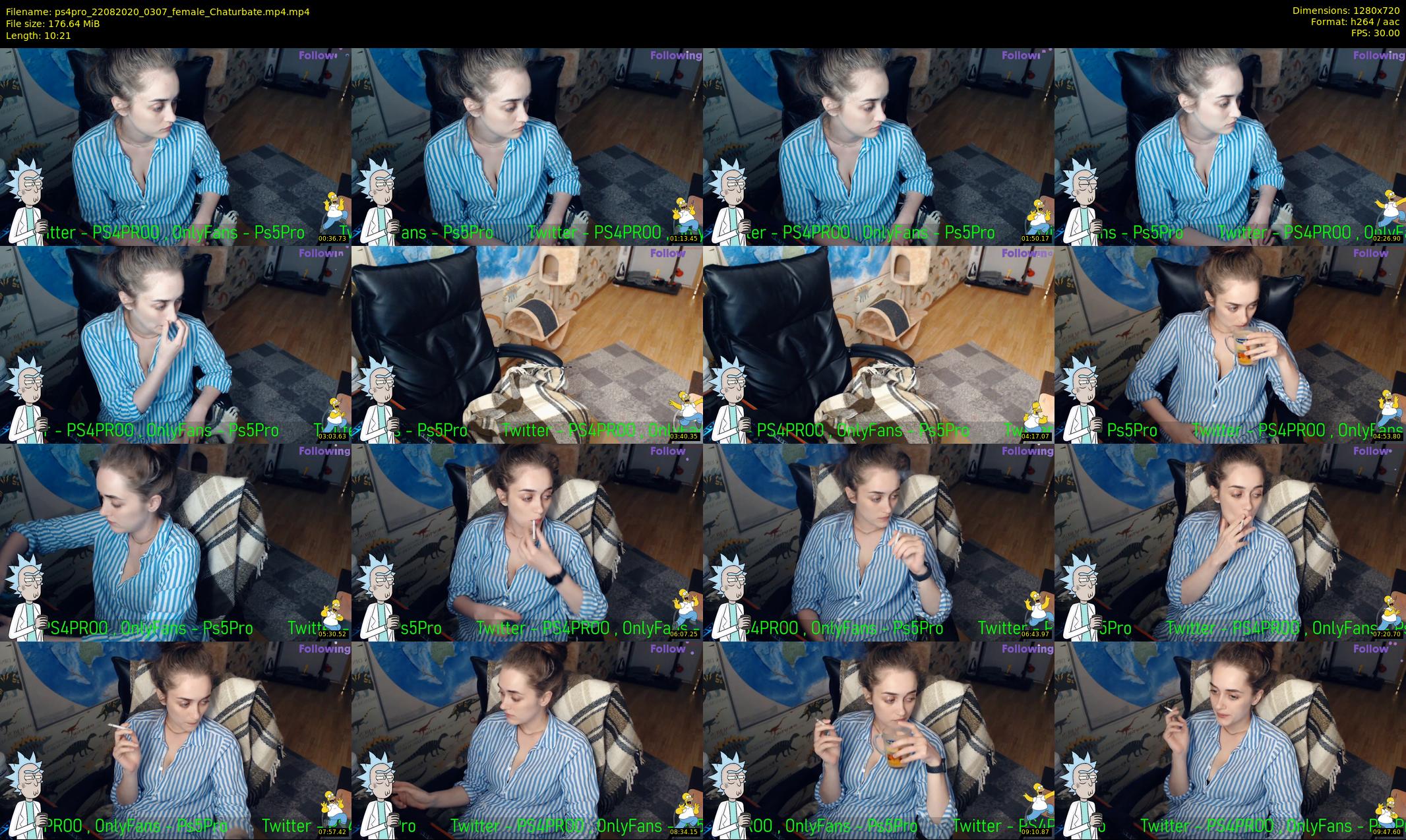 ps4pro — 11 minute Chaturbate female cam show recording, 720p, Aug 22, 2020