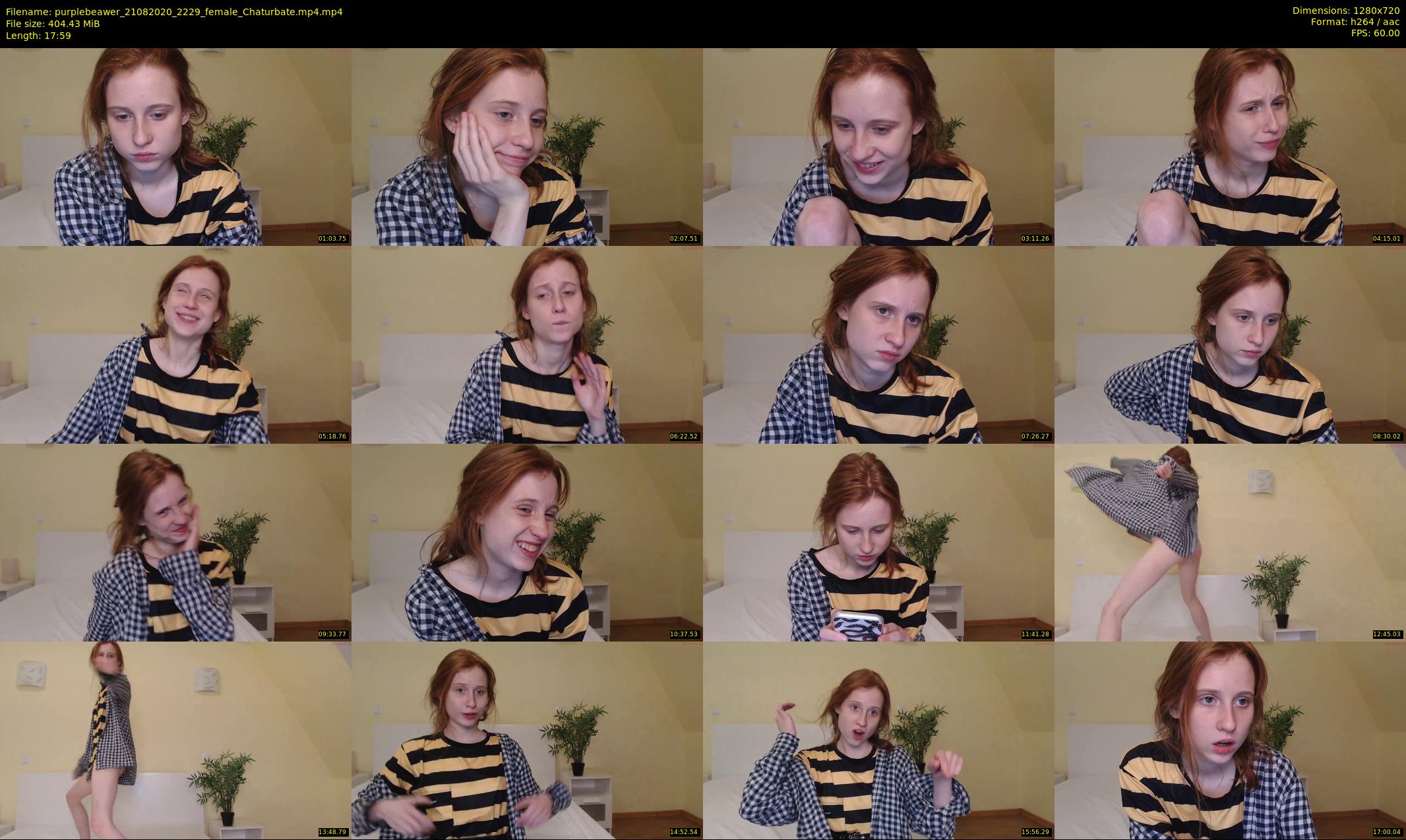 purplebeawer — 18 minute Chaturbate female cam show recording, 720p, Aug 21, 2020